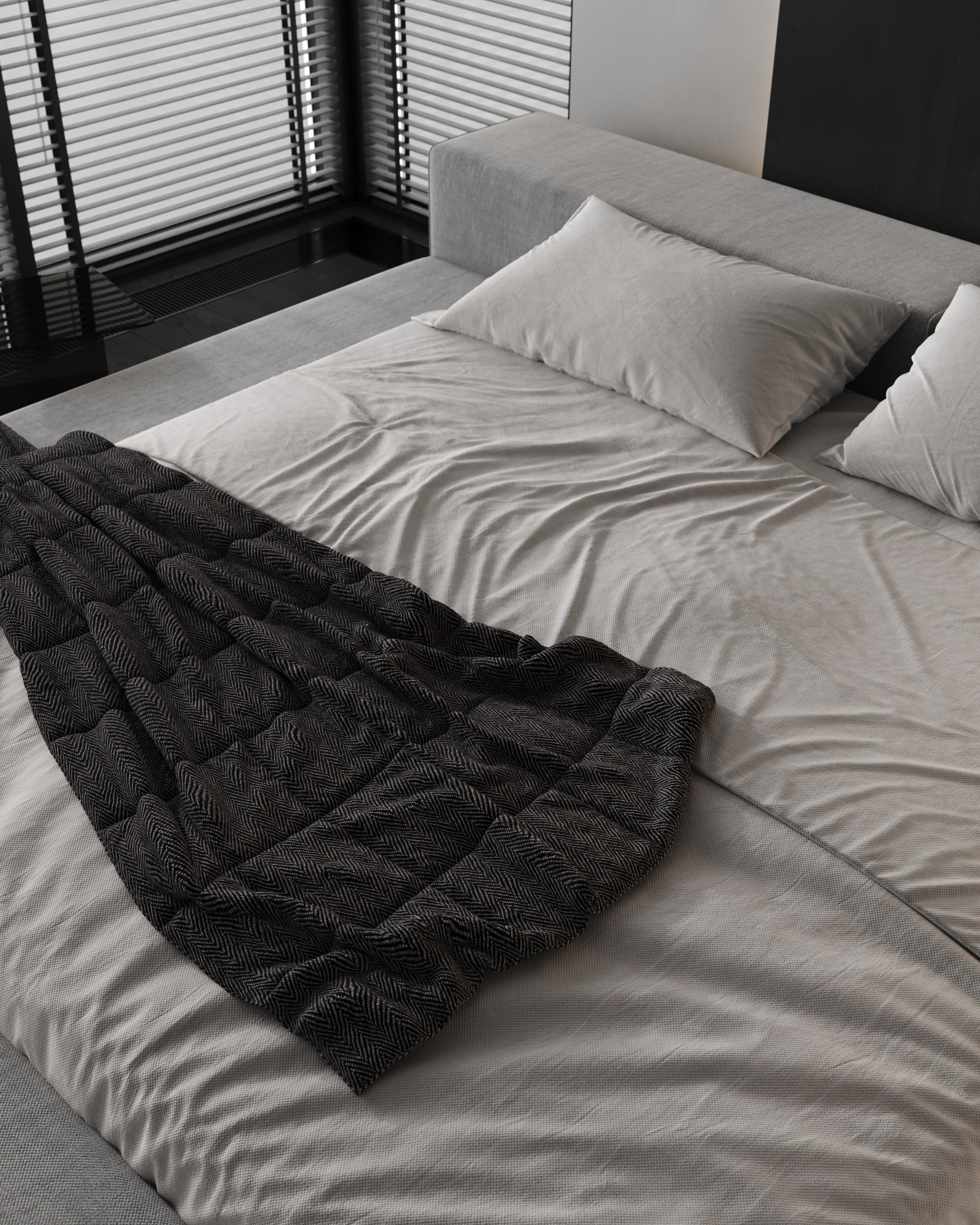 Спальня. Создание 3д визуализаций. Анимированное видео. Сборка сцен