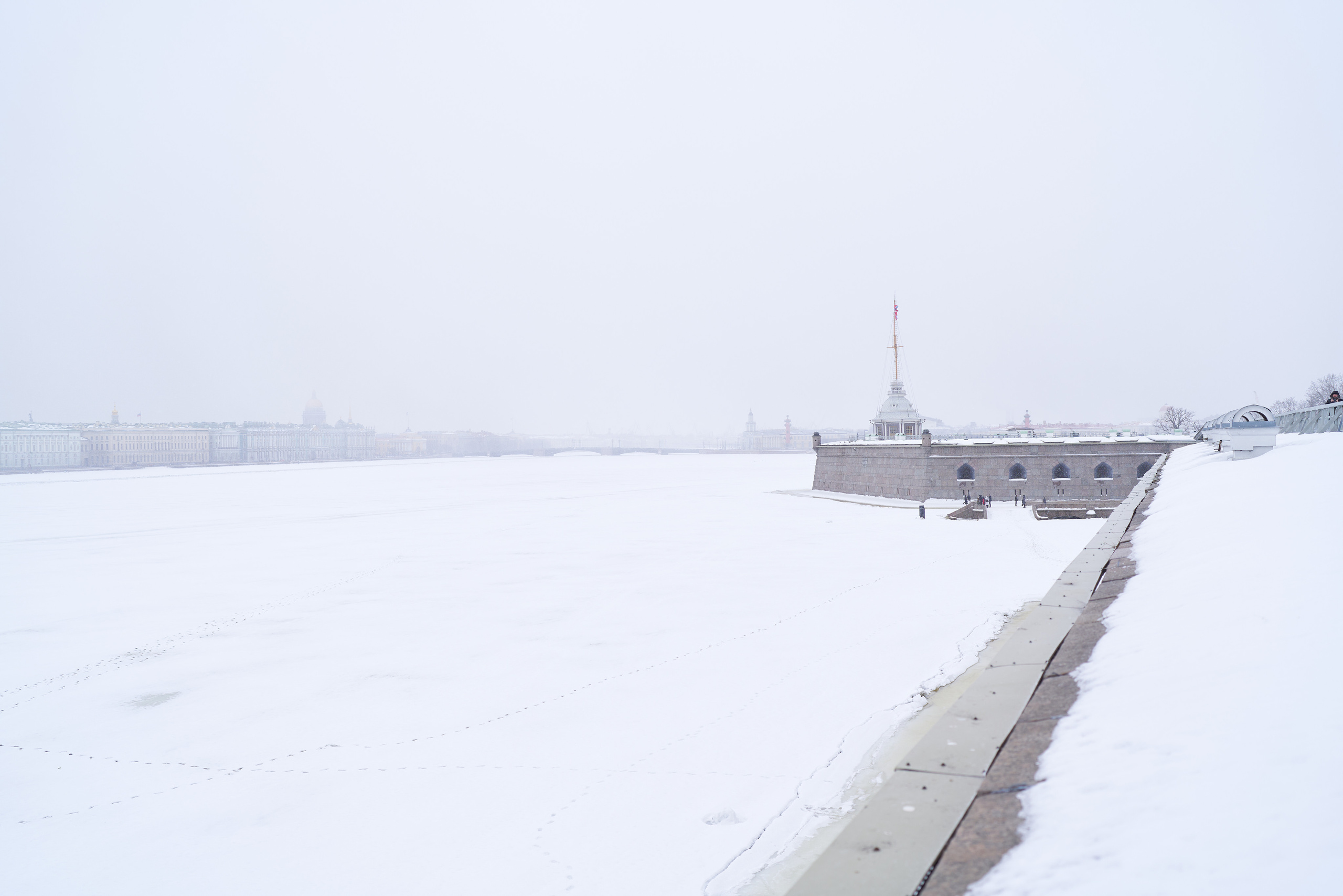Петропавловская Крепость зимой