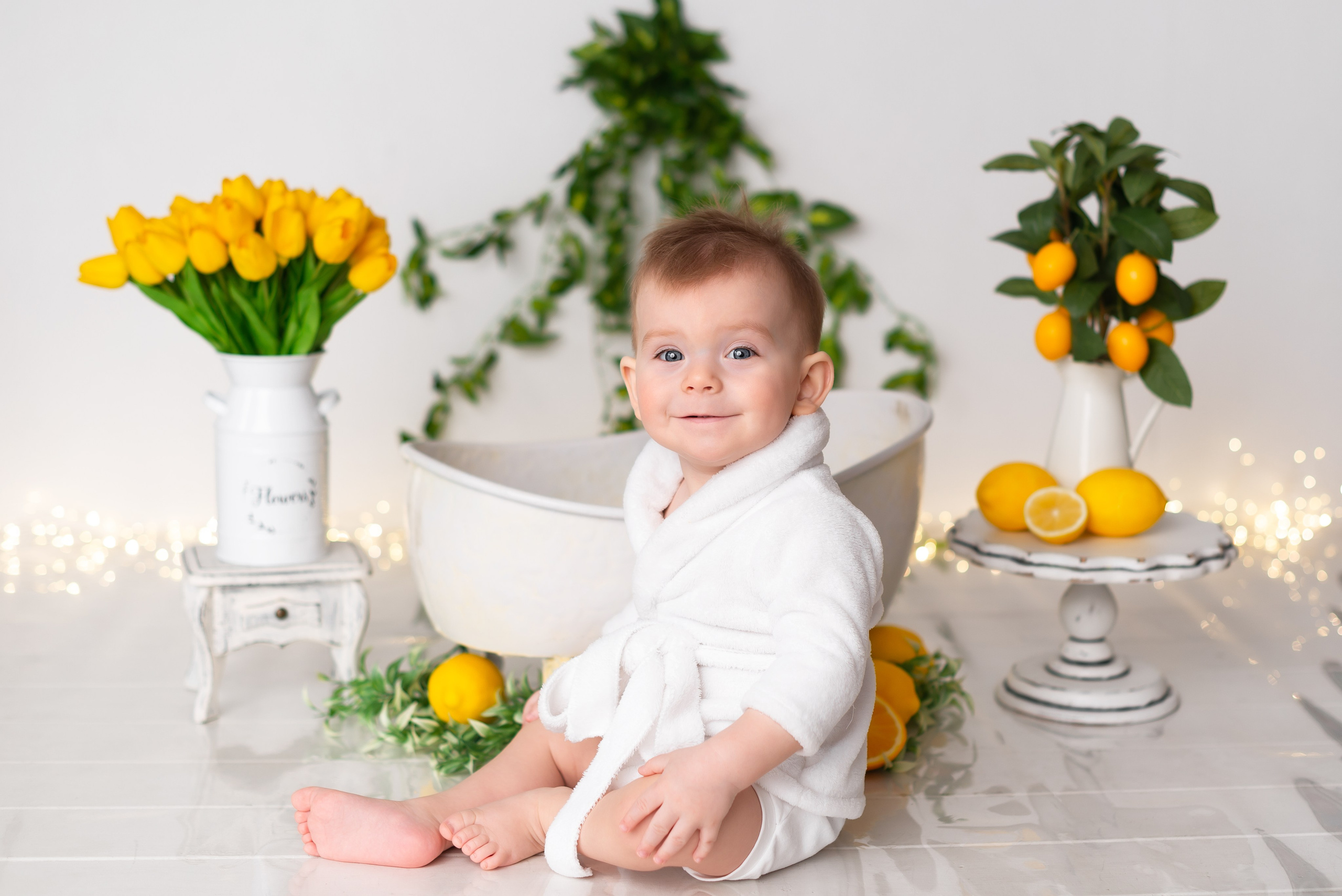 Фотосессия малыша в ванночке. Детская фотостудия «Мандаринка» | Детский фотограф Краснодар