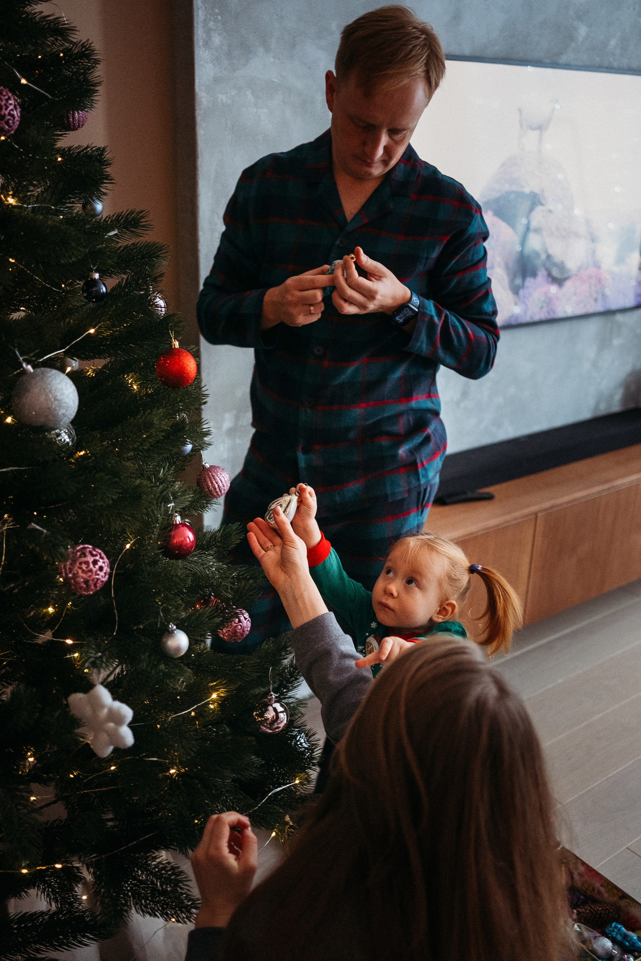 Новогодняя домашняя фотосессия. Семейный и детский фотограф в Санкт-Петербурге