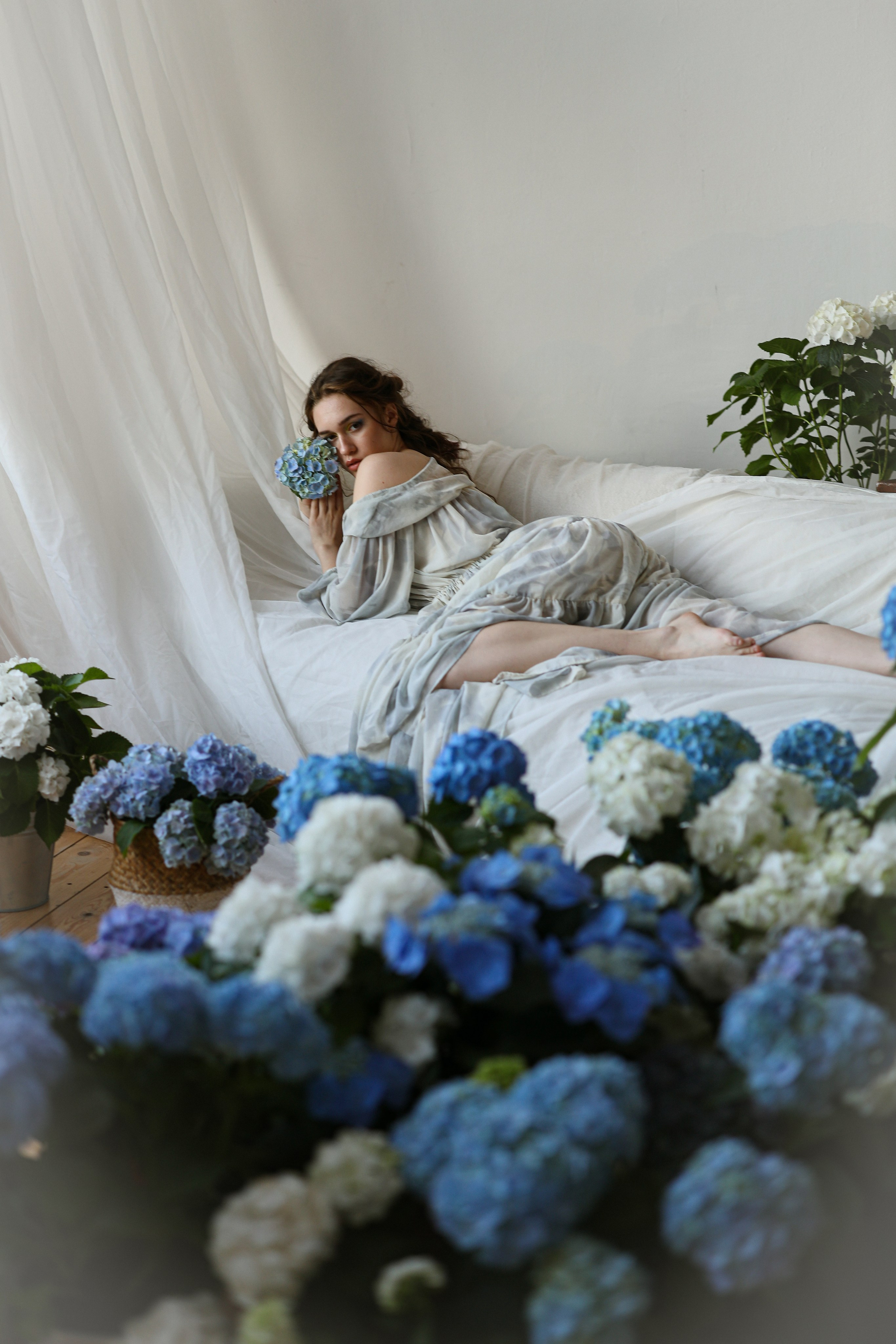 Фотосессия в гортензиях для Татьяны. Свадебный и семейный фотограф в Абхазии Жанна Соснина