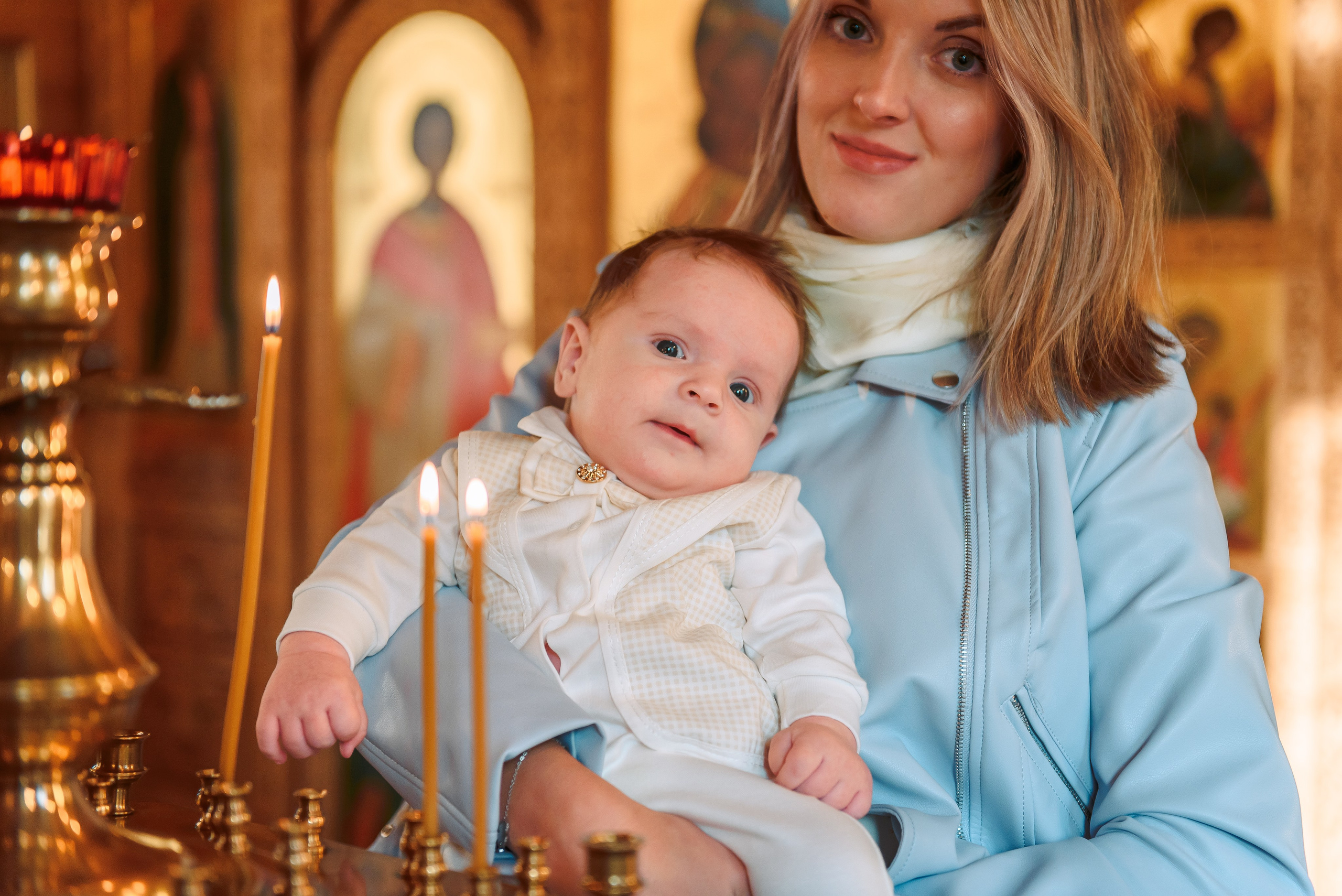 Крещение в Храме иконы Божией Матери Неупиваемая Чаша. Свадебный и семейный фотограф в Москве Юлия Винник