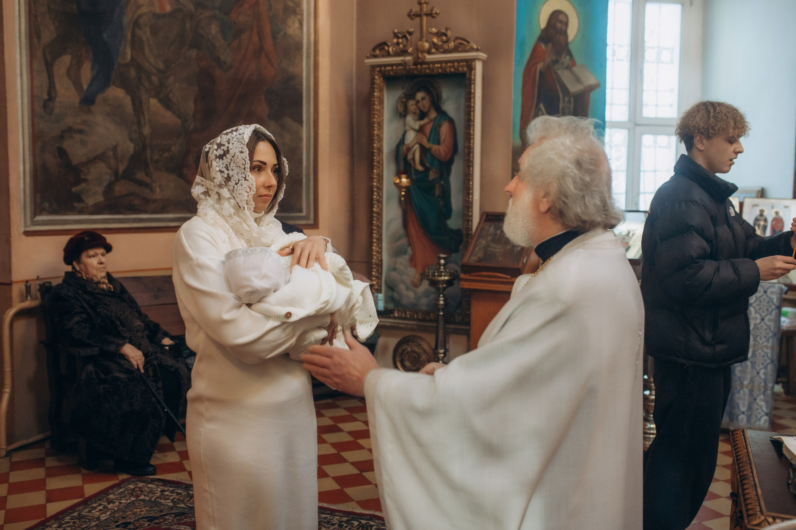 Крещение Михаил. Семейный и домашний фотограф в Москве и МО Королева Валерия