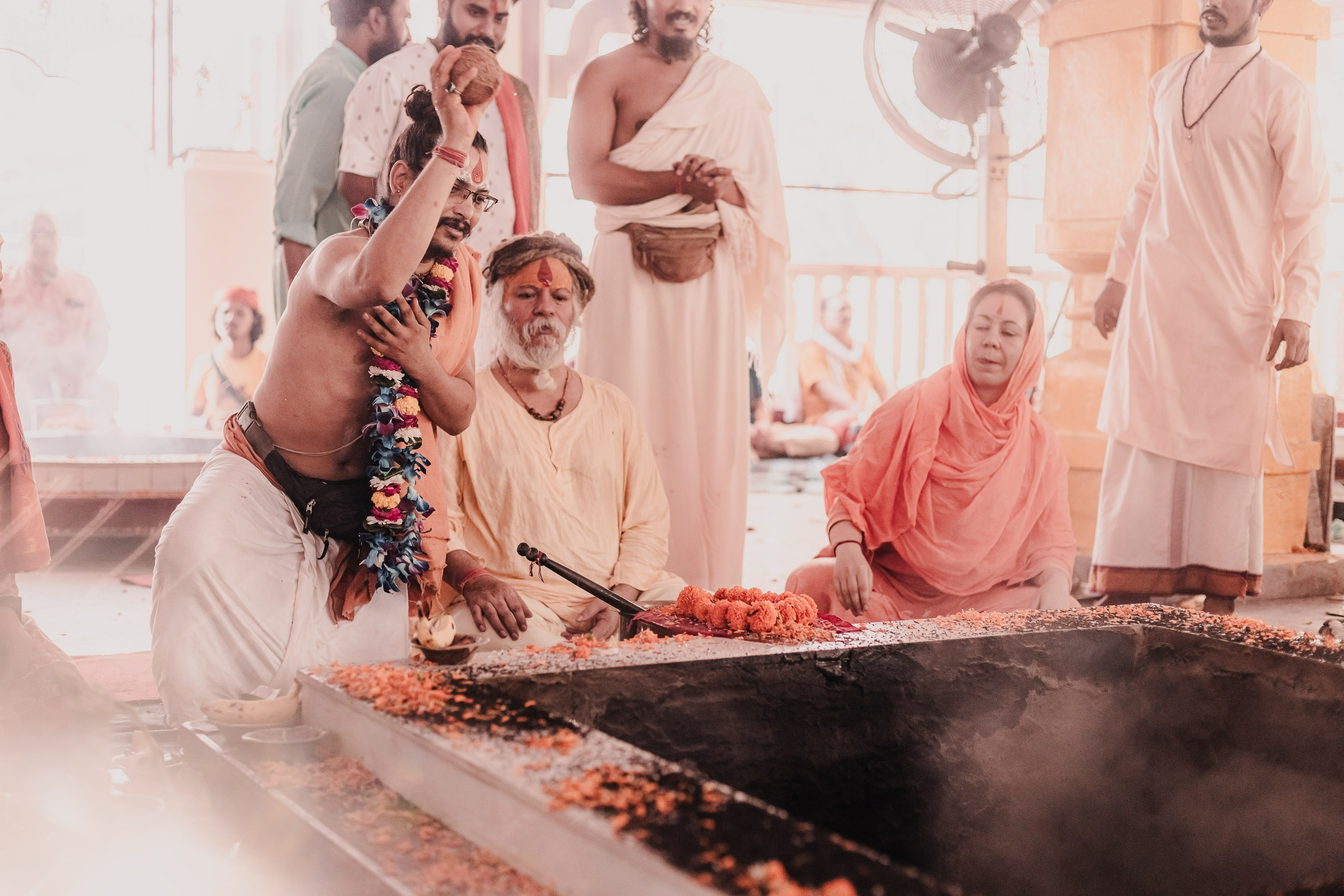 Navaratri yajna at Devraha Baba Ji ashram. Мариам Багдасарян
