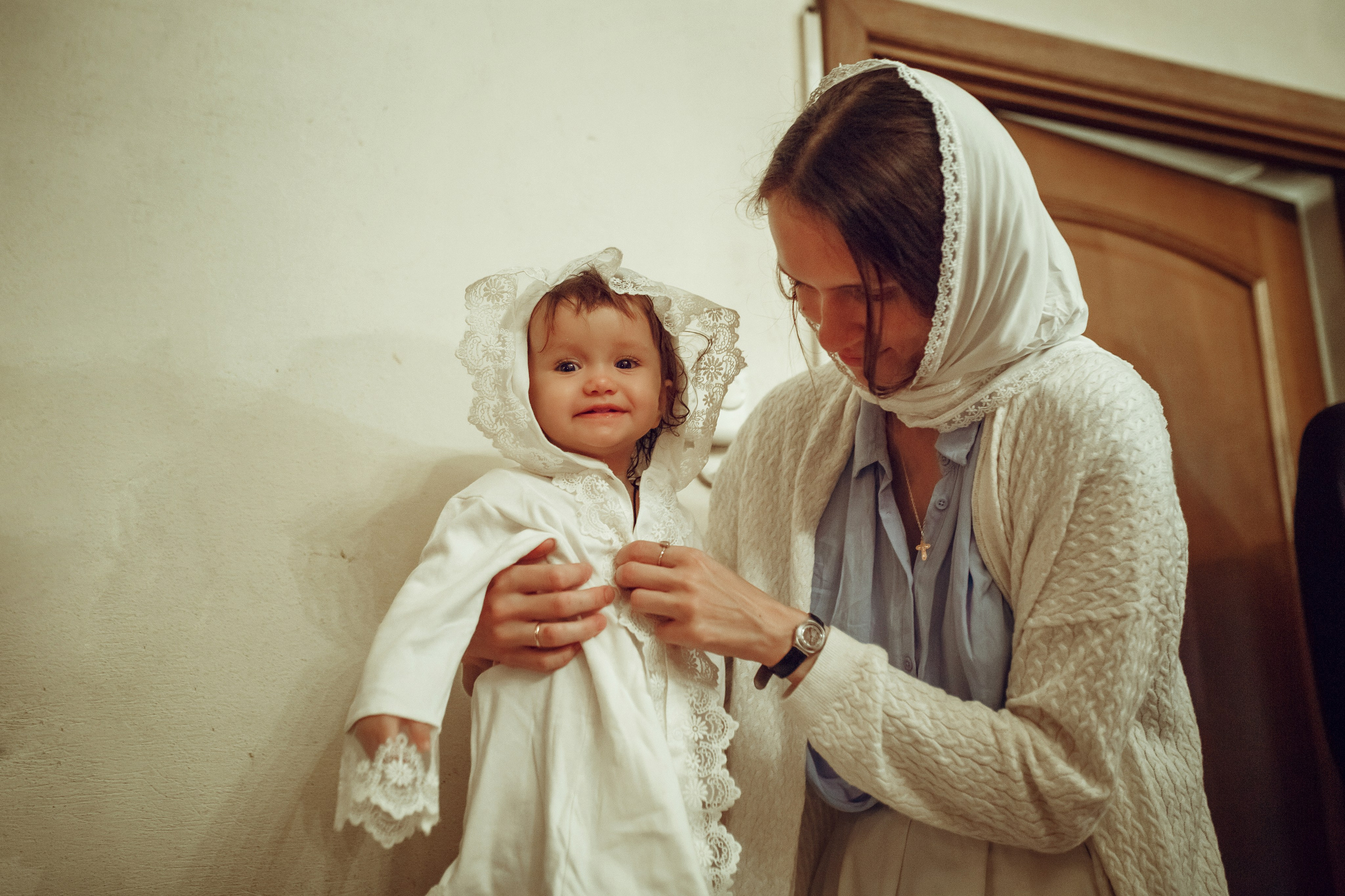 Крещение Даши. Фотограф на Крещение, семейный фотограф в Москве