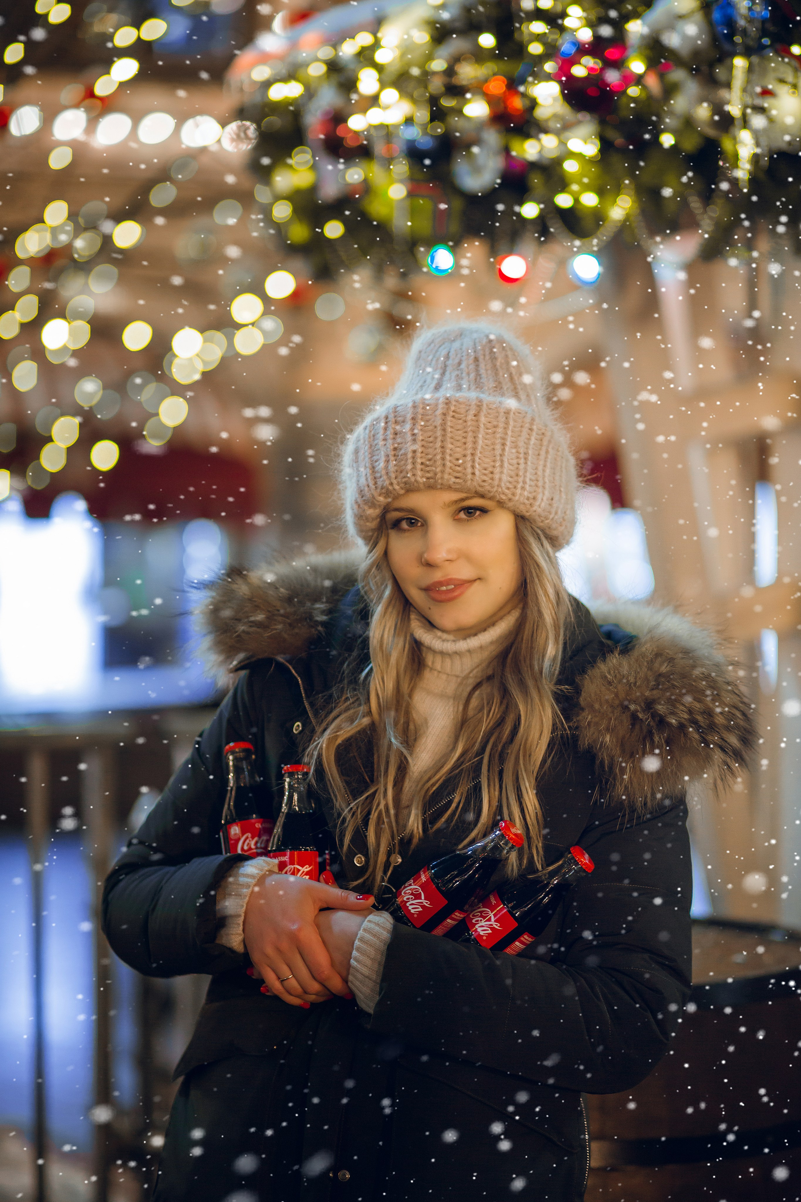 Юля и Кока-кола. Фотограф на Крещение, семейный фотограф в Москве