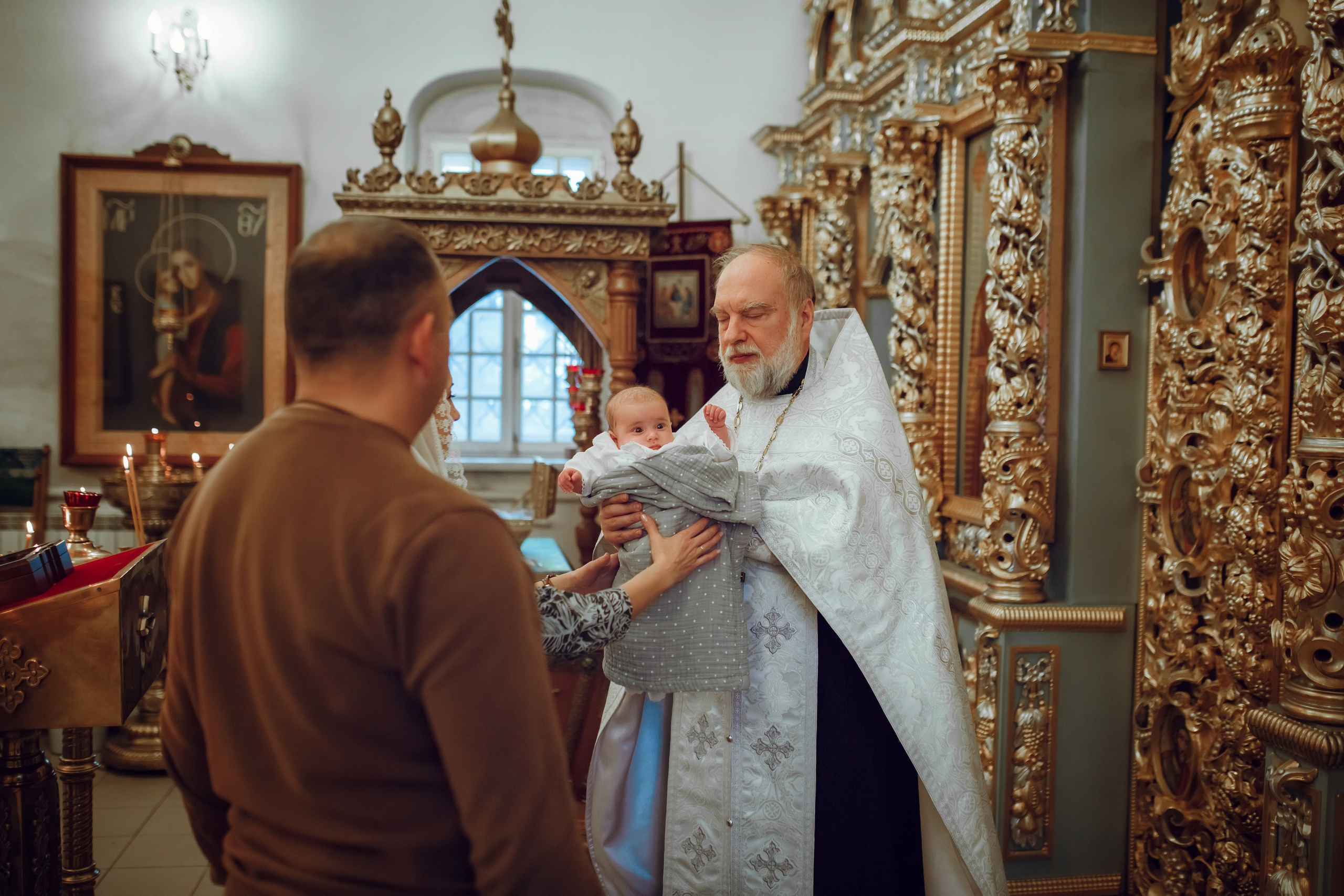 Крещение Дарьи. Фотограф на Крещение, семейный фотограф в Москве