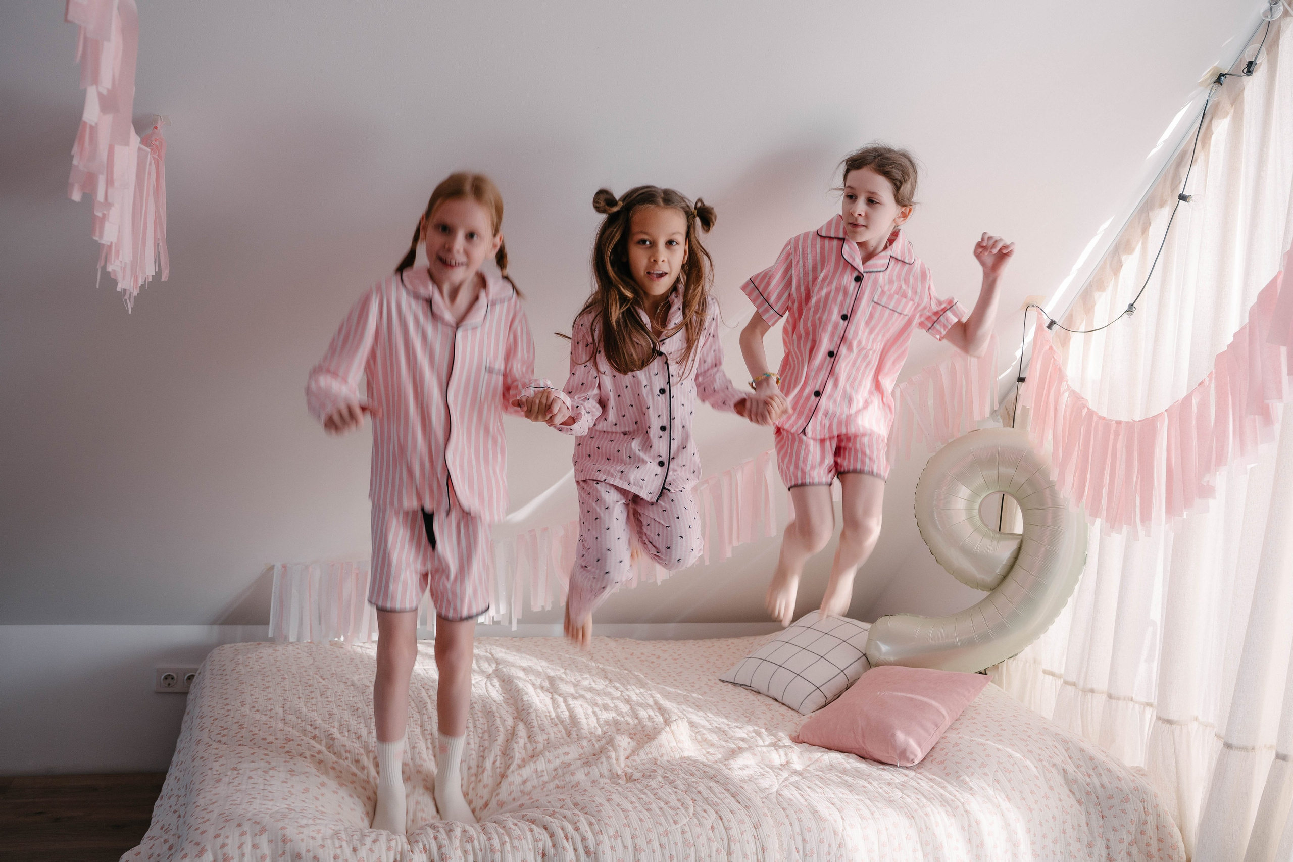 Пижамная вечеринка Варе 9 лет. Свадебный и семейный фотограф в Воронеже Анастасия Бойко