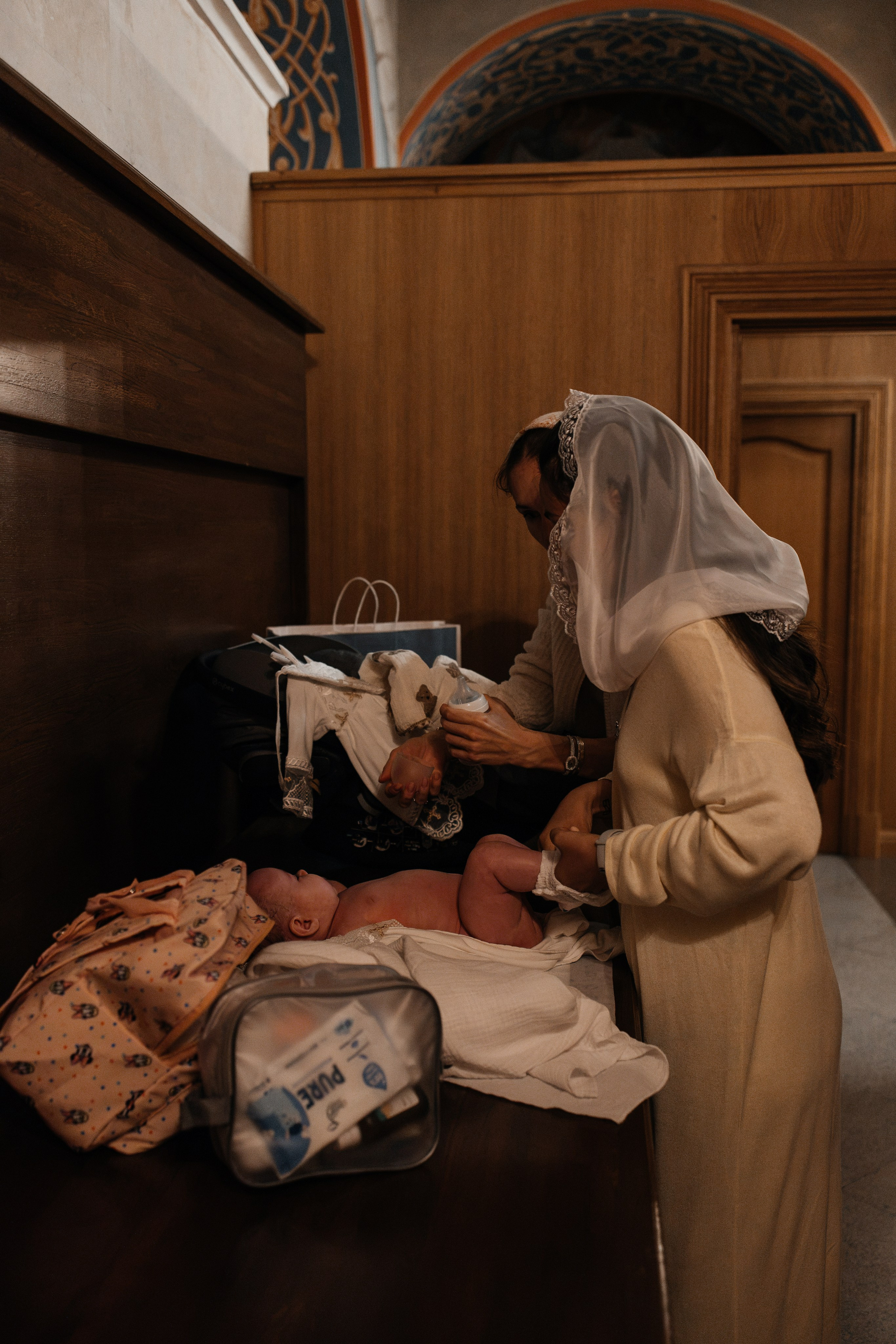 Крещение Анны. Семейный фотограф в Москве Алина Киблина