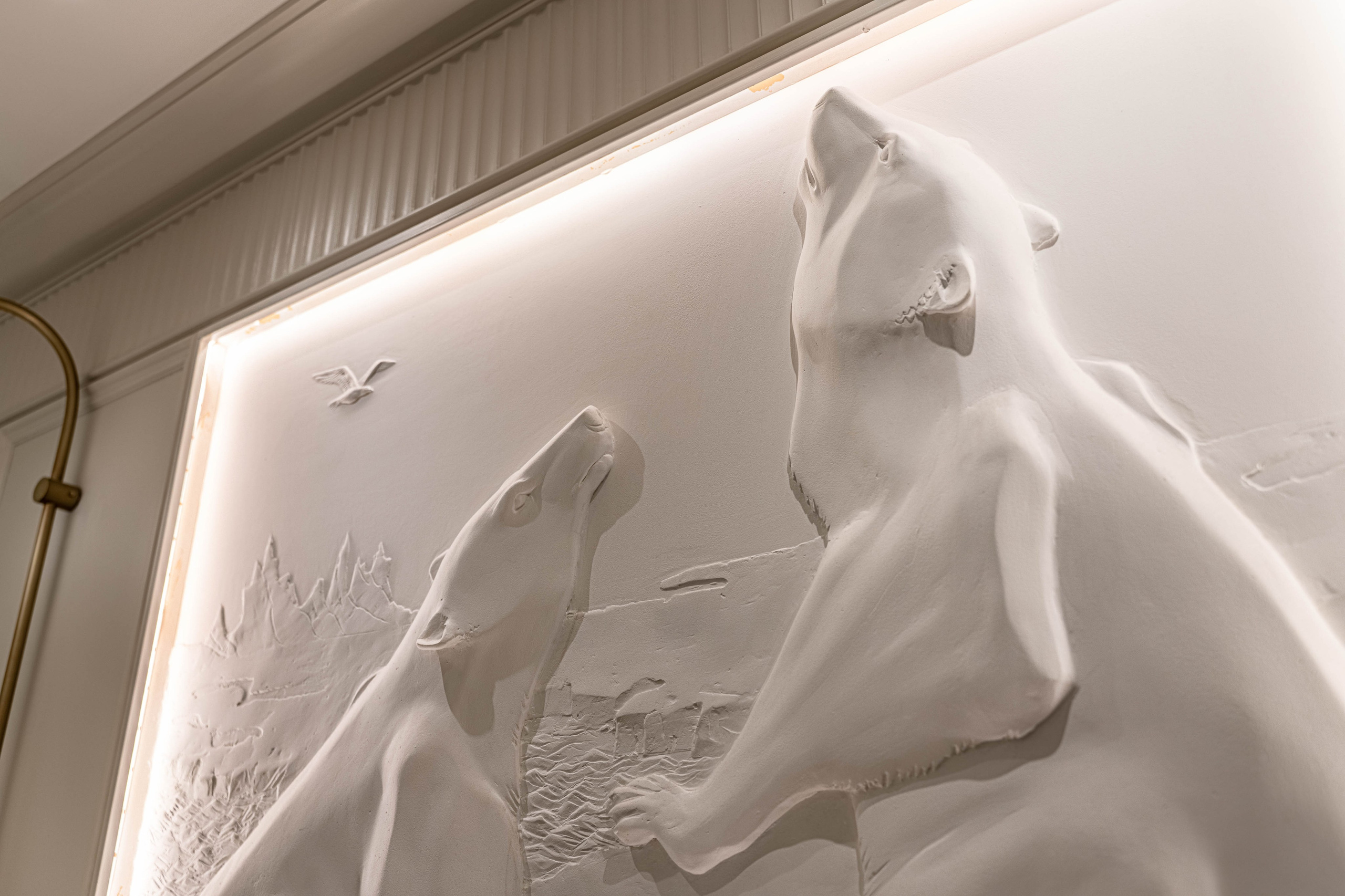 Фотосъемка освещения Maytoni в кафе Север. Интерьерный и репортажный фотограф в Санкт-Петербурге