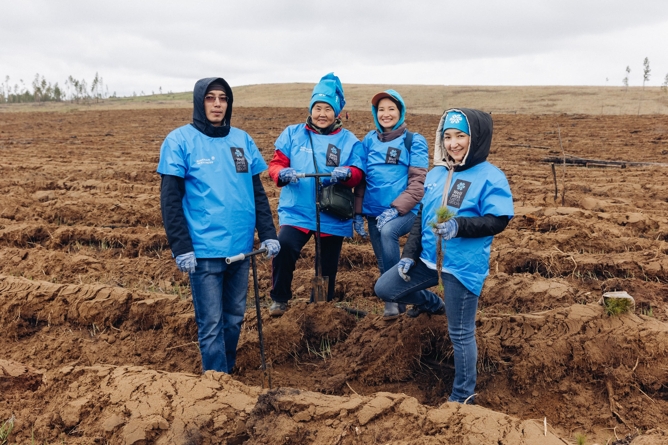 Siberian wellness. Ежегодная акция по посадке деревьев. Свадебный и семейный фотограф в Улан-Удэ