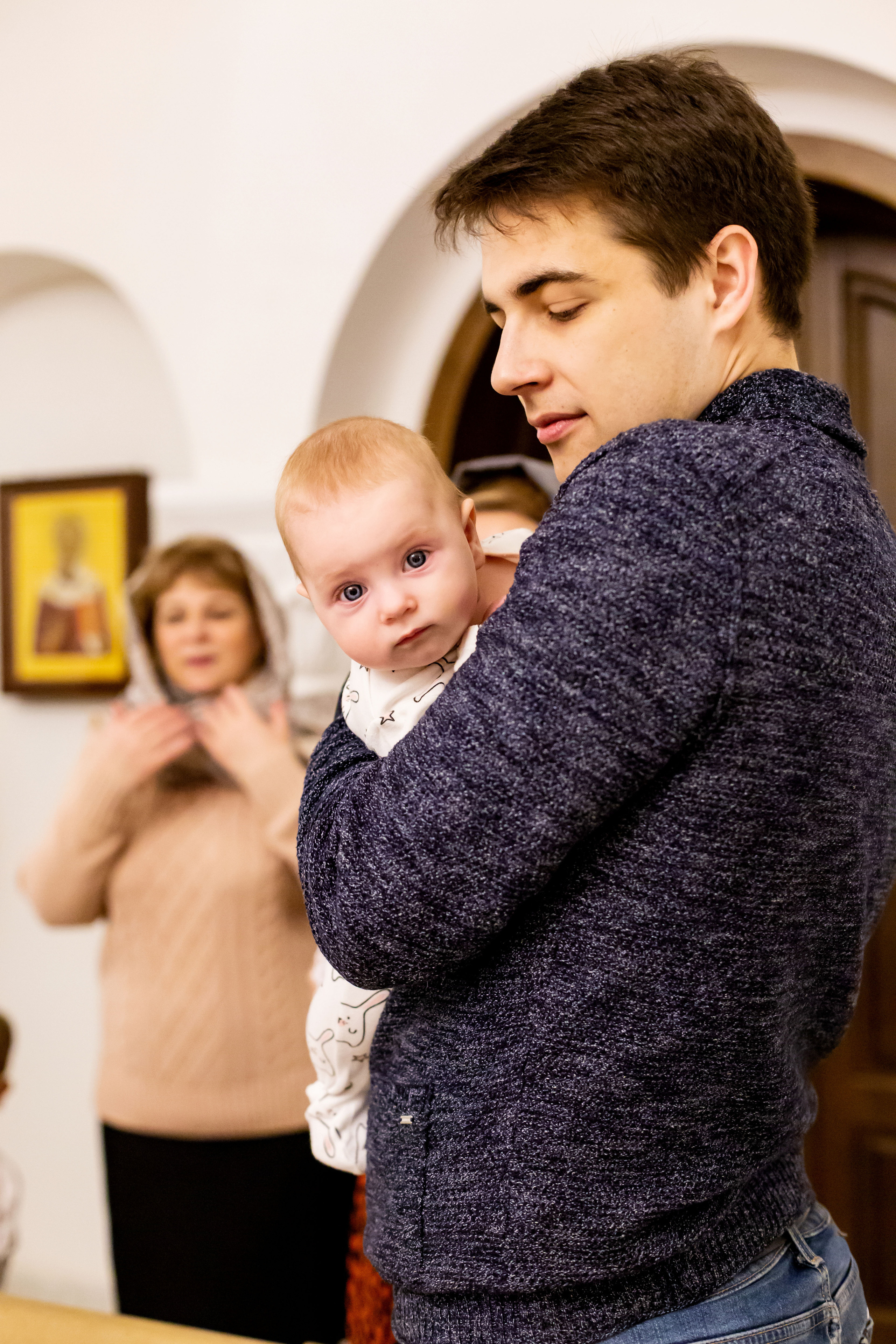 Крещение малышки Арины. Семейный и детский фотограф в Москве Олеся Сухова