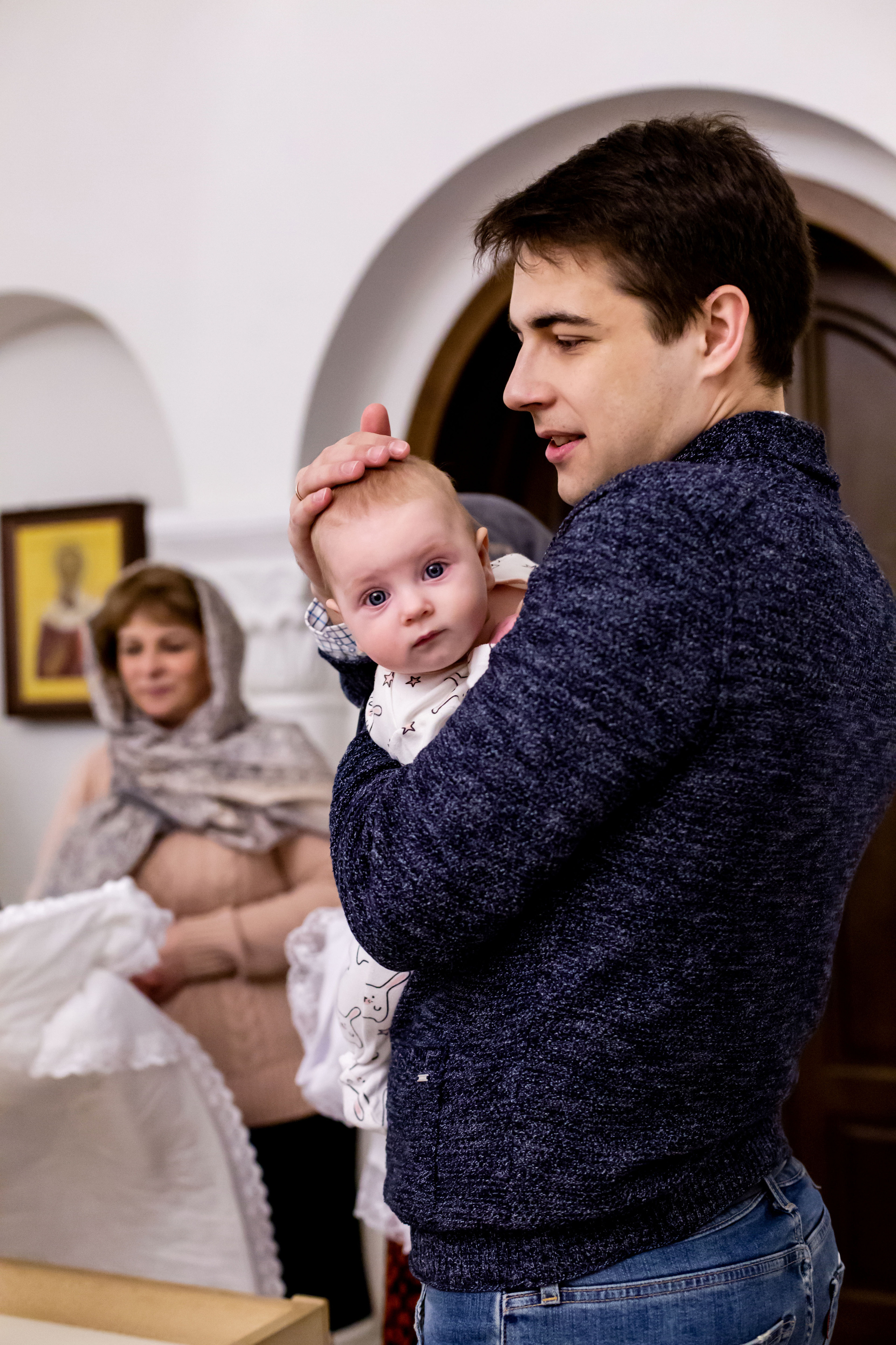 Крещение малышки Арины. Семейный и детский фотограф в Москве Олеся Сухова