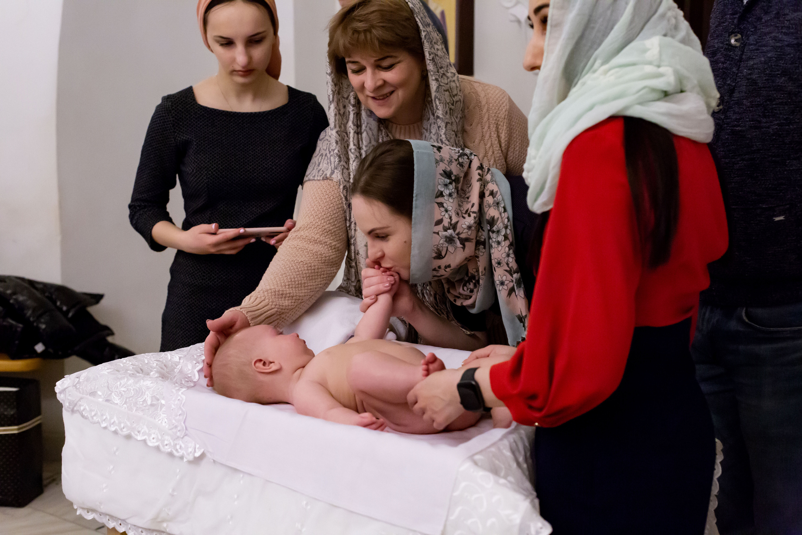 Крещение малышки Арины. Семейный и детский фотограф в Москве Олеся Сухова