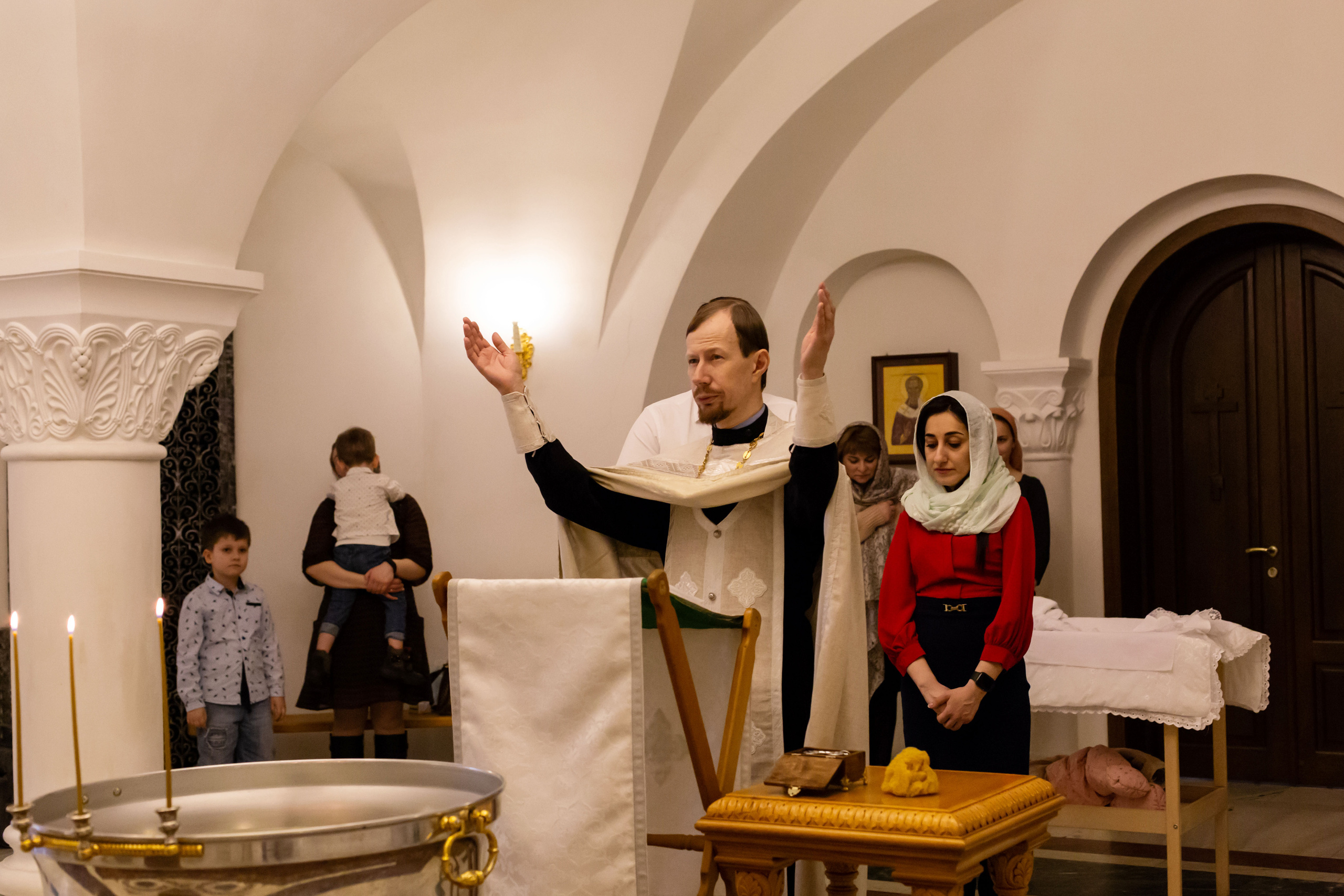 Крещение малышки Арины. Семейный и детский фотограф в Москве Олеся Сухова