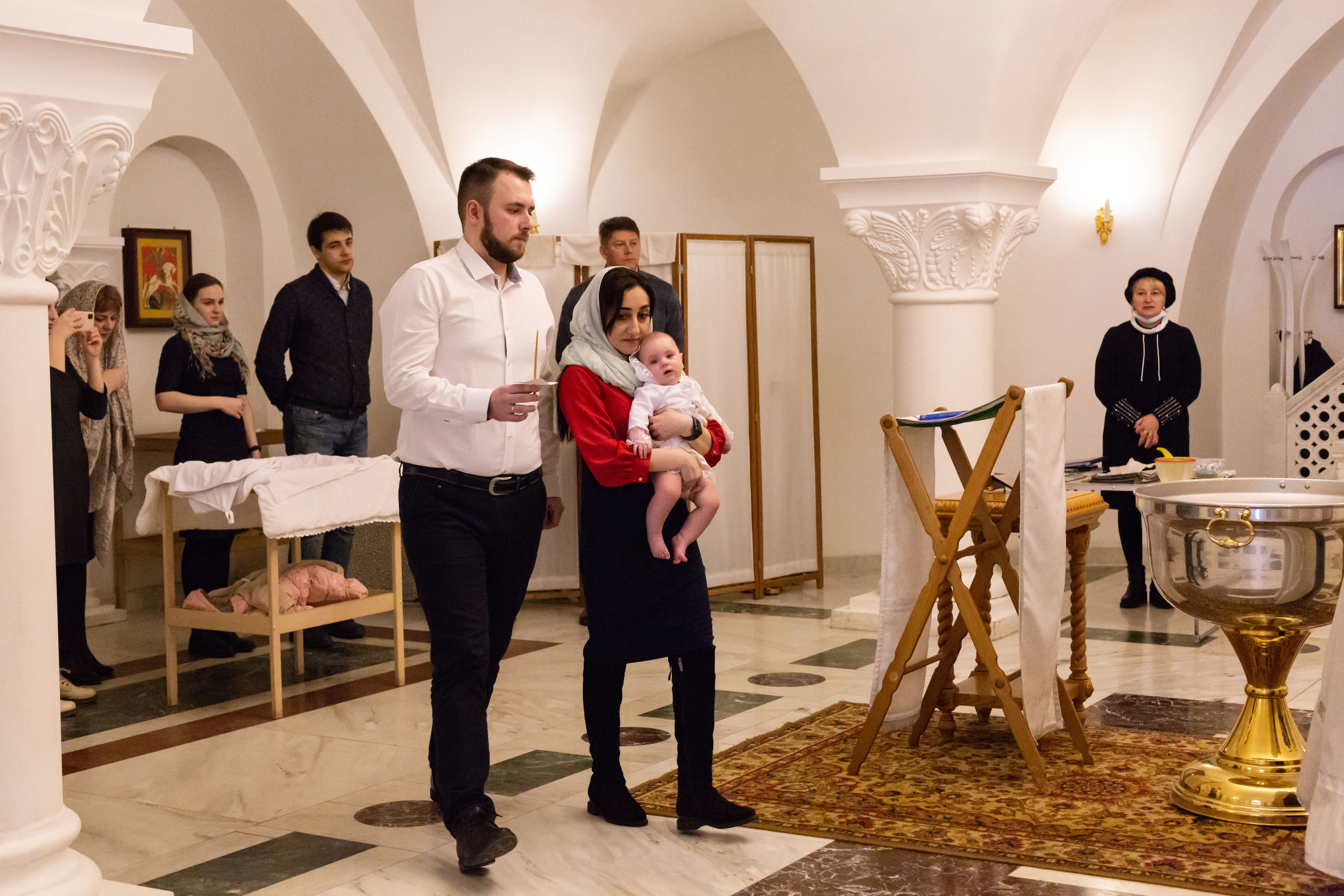 Крещение малышки Арины. Семейный и детский фотограф в Москве Олеся Сухова