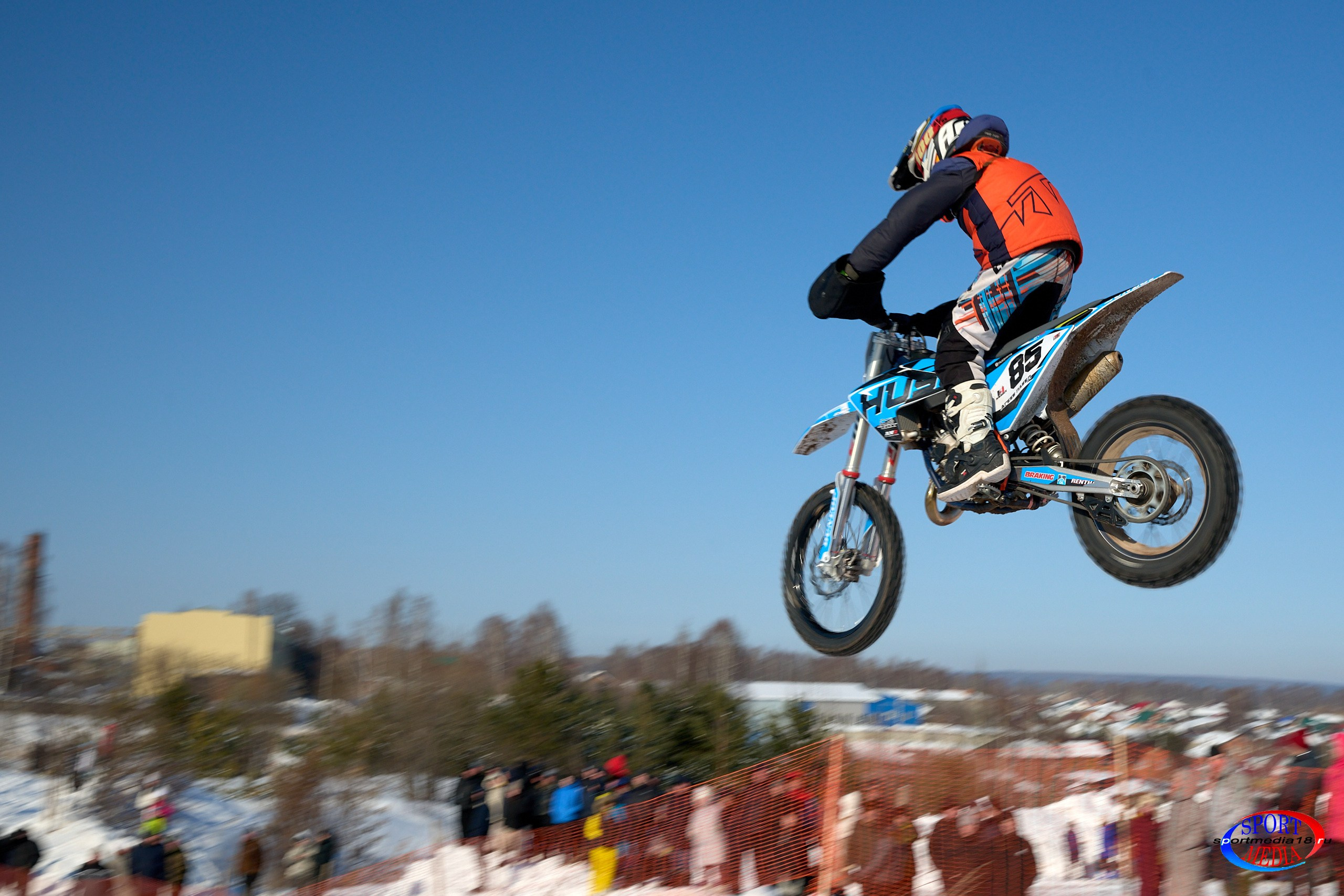 3 этап Кубка Удмуртской Республики по мотокроссу. Воткинск 23.02.2025. Спортивный репортажный фотограф в Ижевске Сергей Мерзляков