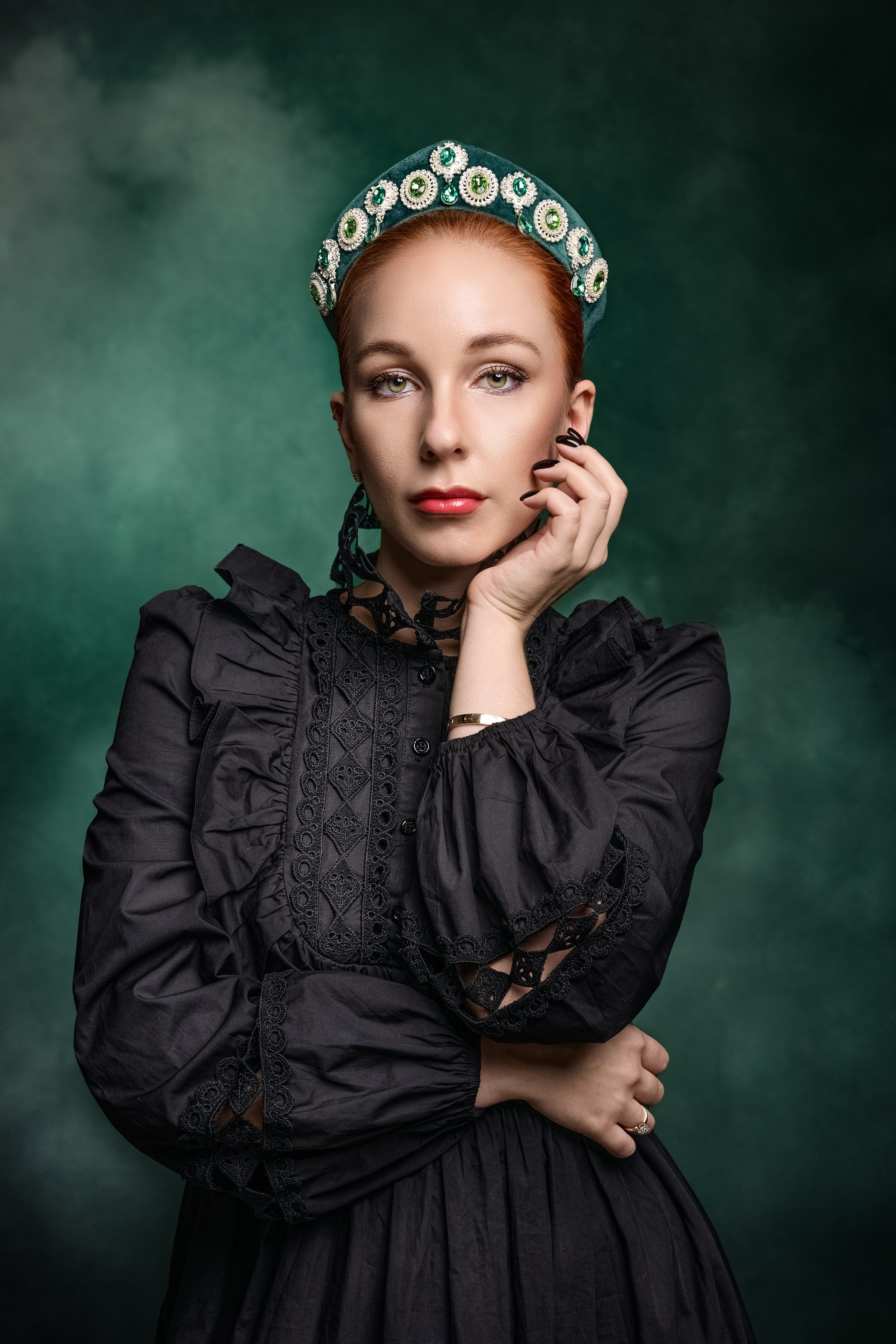 Студийная фотосессия в русском стиле для Веры. Фотограф Симферополь Крым Ольга Топоривская