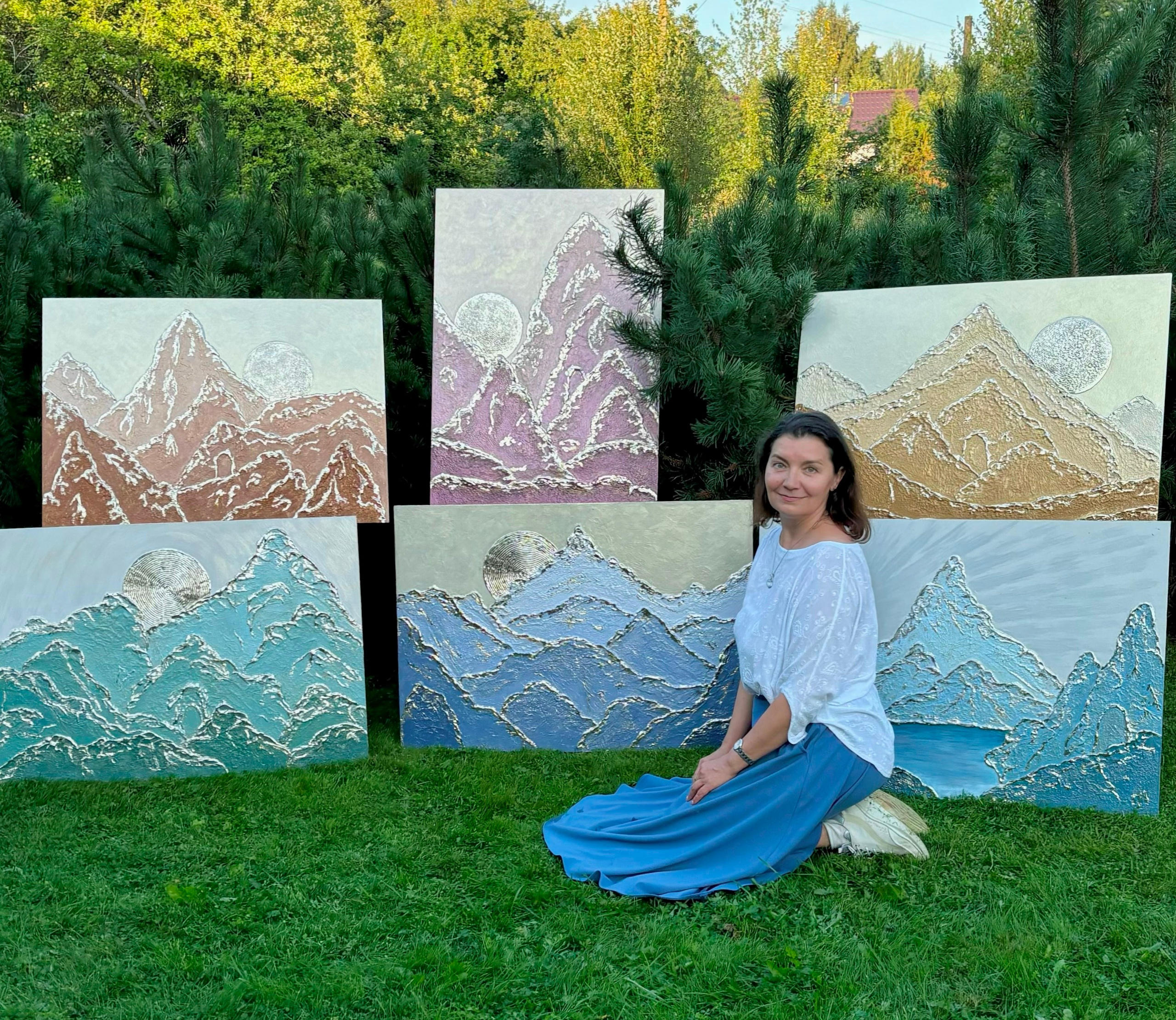 Серия картин Солнечные восхождения. Наталья Атлантийская художник солнца Санкт-Петербург