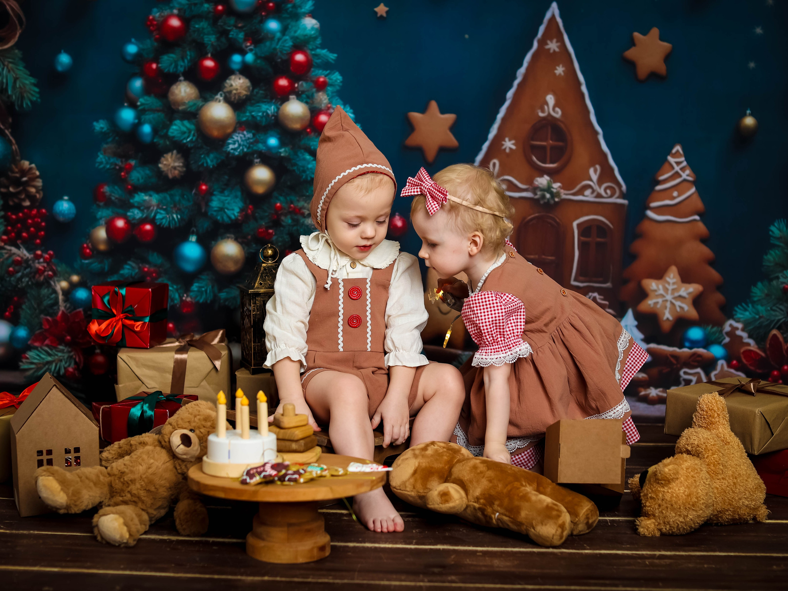 Новогодняя фотосессия на годик, два и три!. Семейный и детский фотограф Москва Елена Екимова 8926-895-38-86