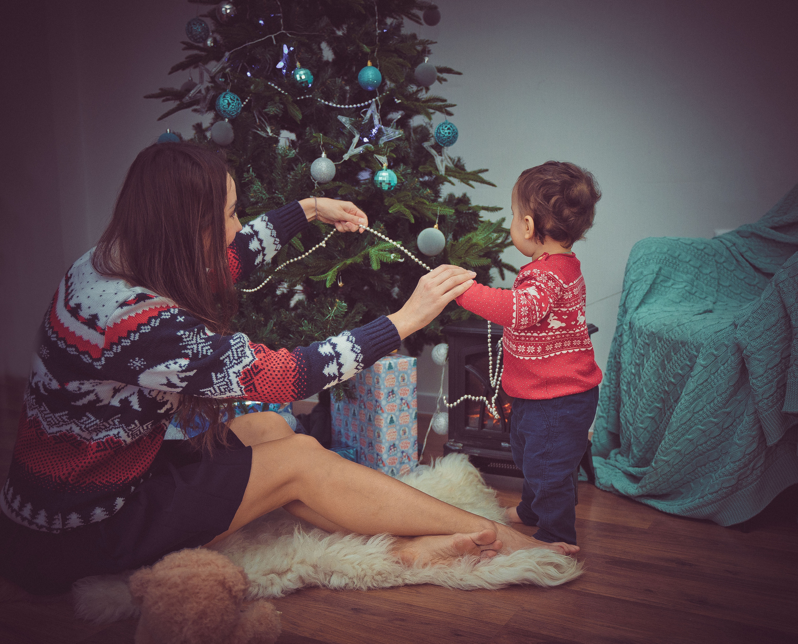 Первая Елка у Мишутки. Свадебный, семейный, детский, женский фотограф в Москве Дина Мажейка