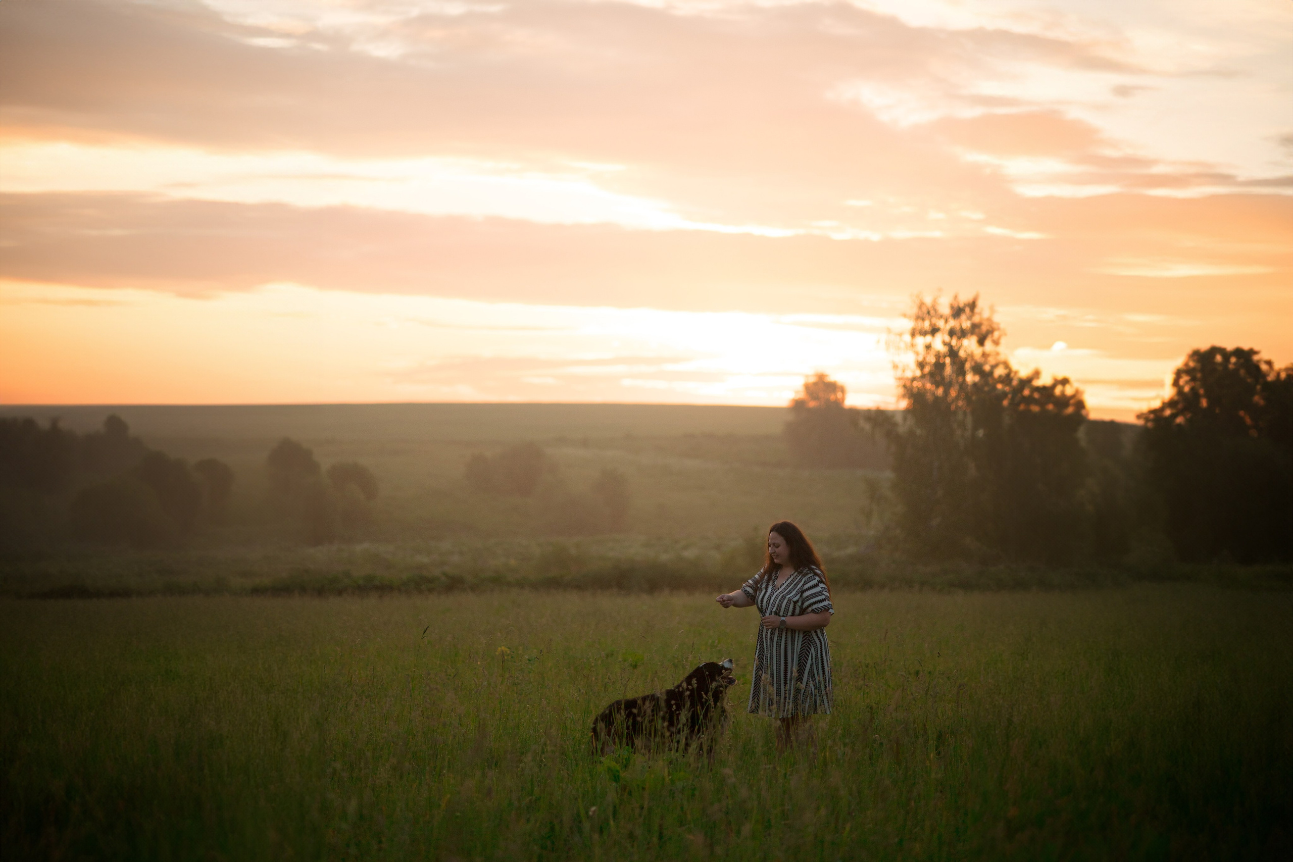 Съемка с собакой. Анастасия Белаш