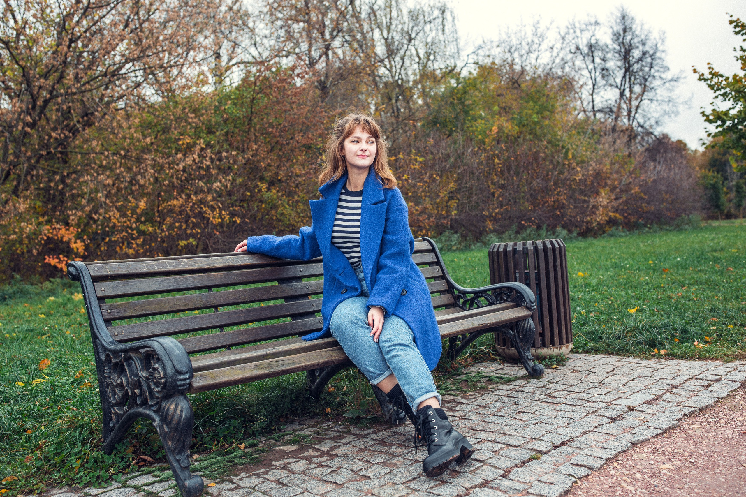 Осенняя прогулка Анны в Кусково. Фотограф — Евгений Свистков