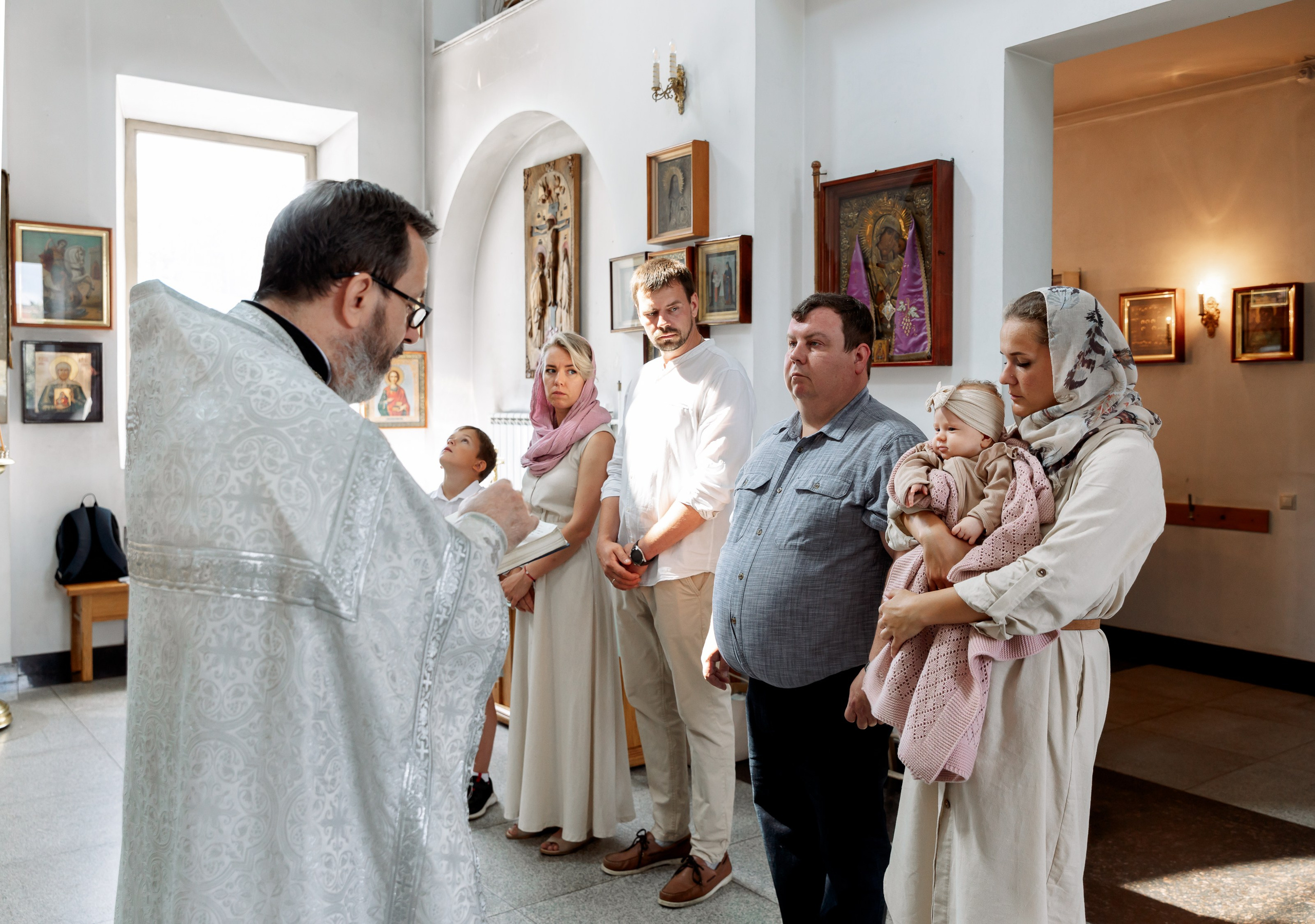 Крещение Сияны. Портретный и семейный фотограф в Москве Ирина Голубчина