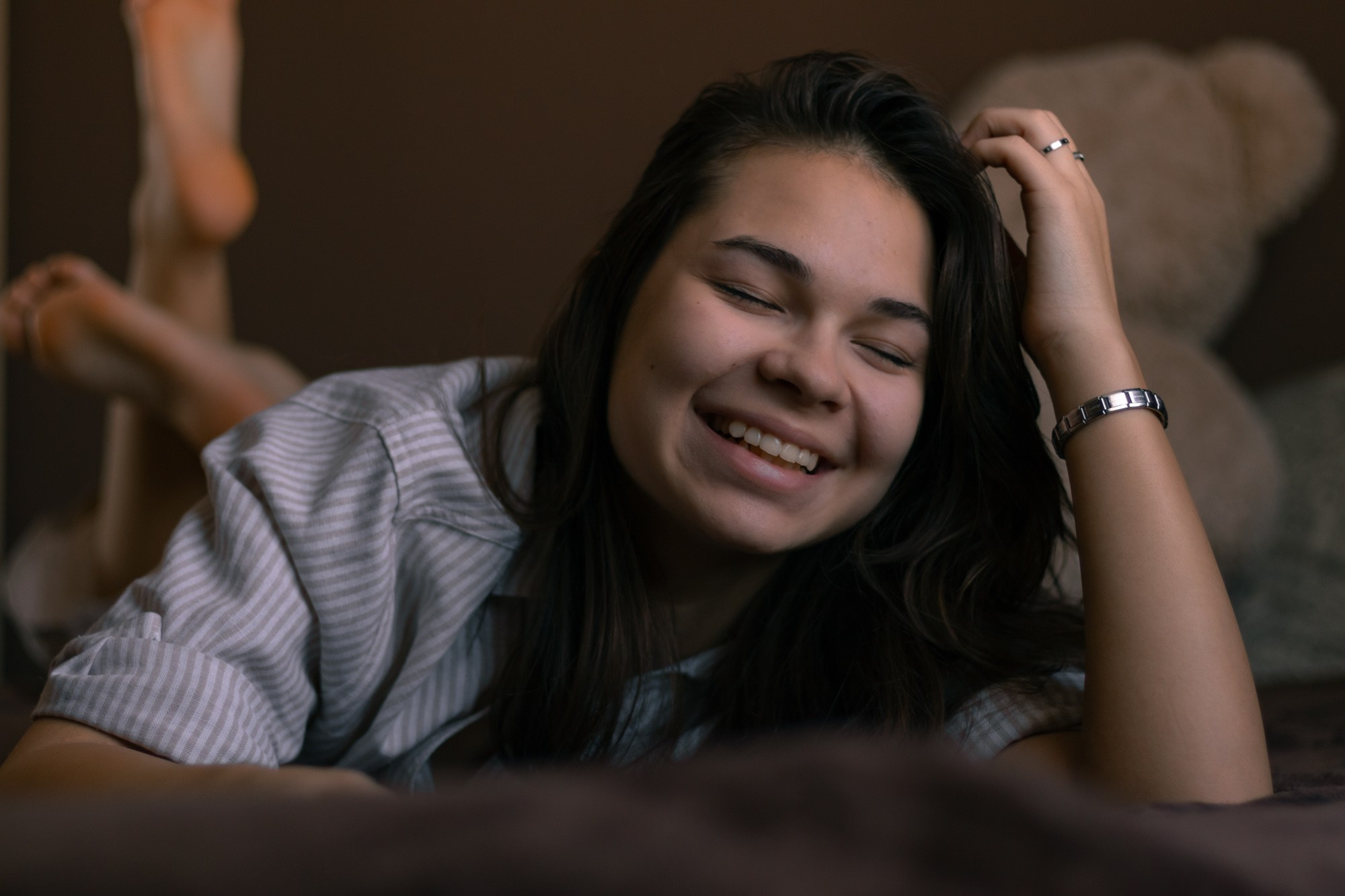 Домашняя фотосессия девушки