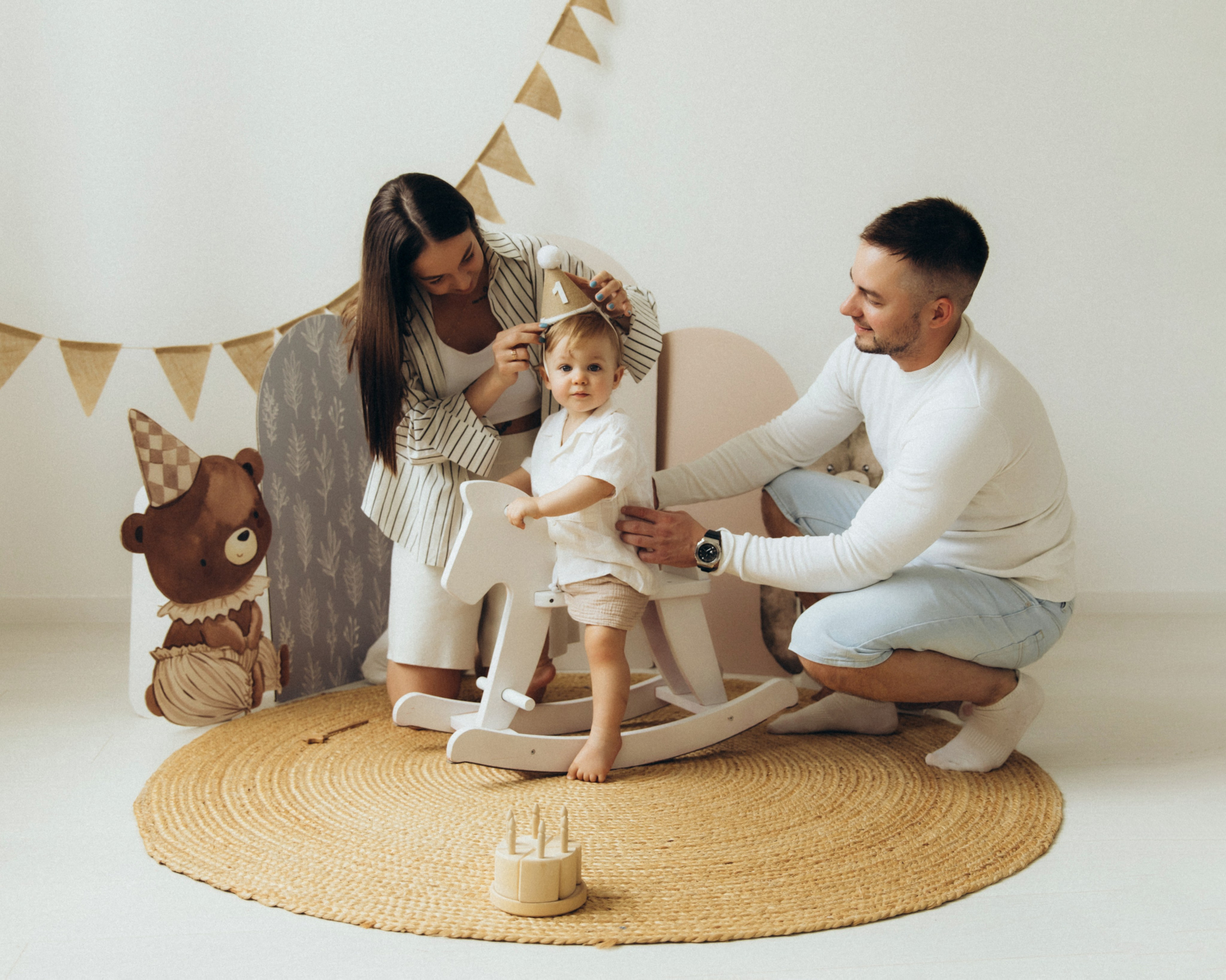 Годик в кругу семьи. Фотограф на крещение в Рязани. Семейный фотограф