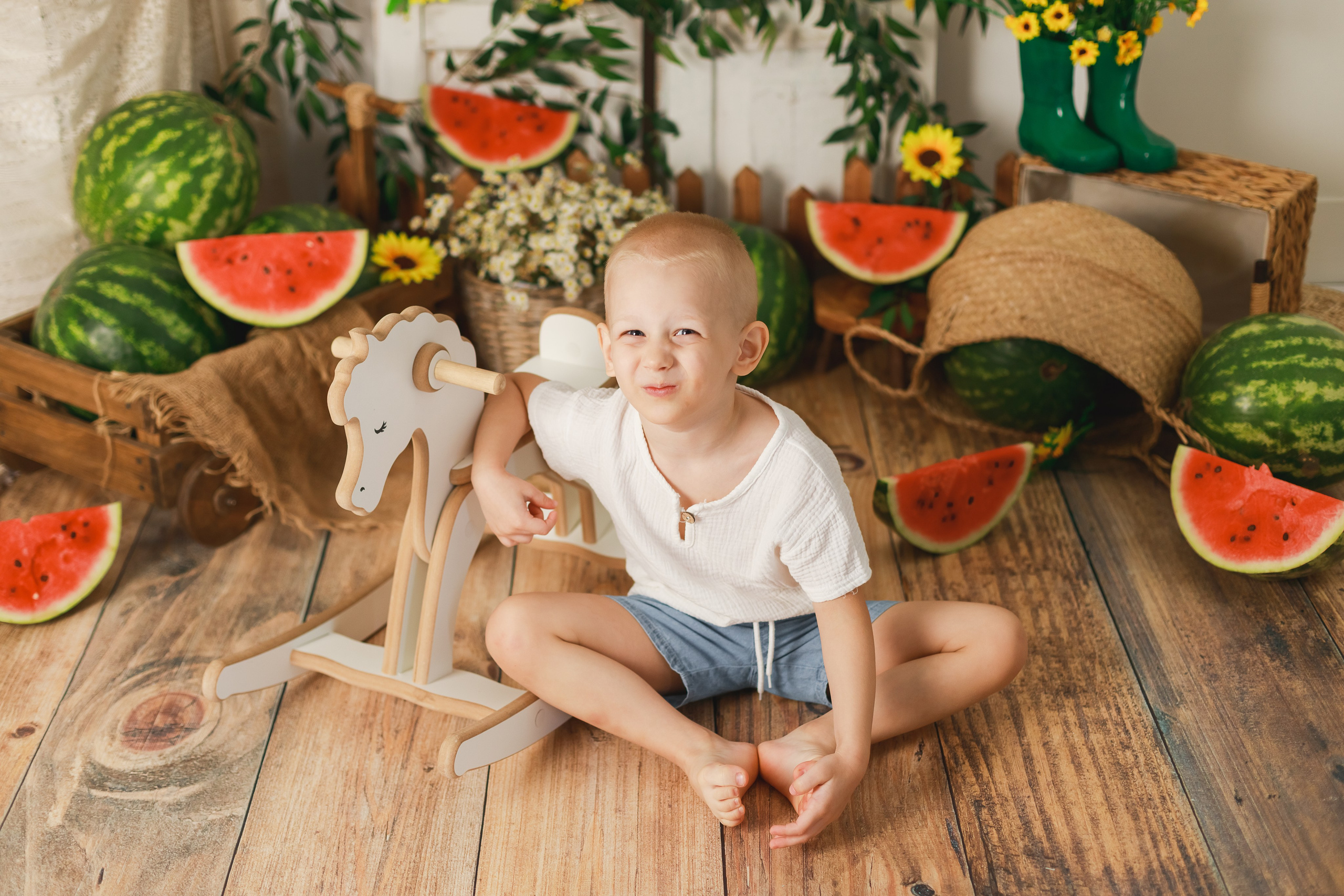 Арбузный фотопроект. Детский и семейный фотограф в Краснодаре Альбина Морозова