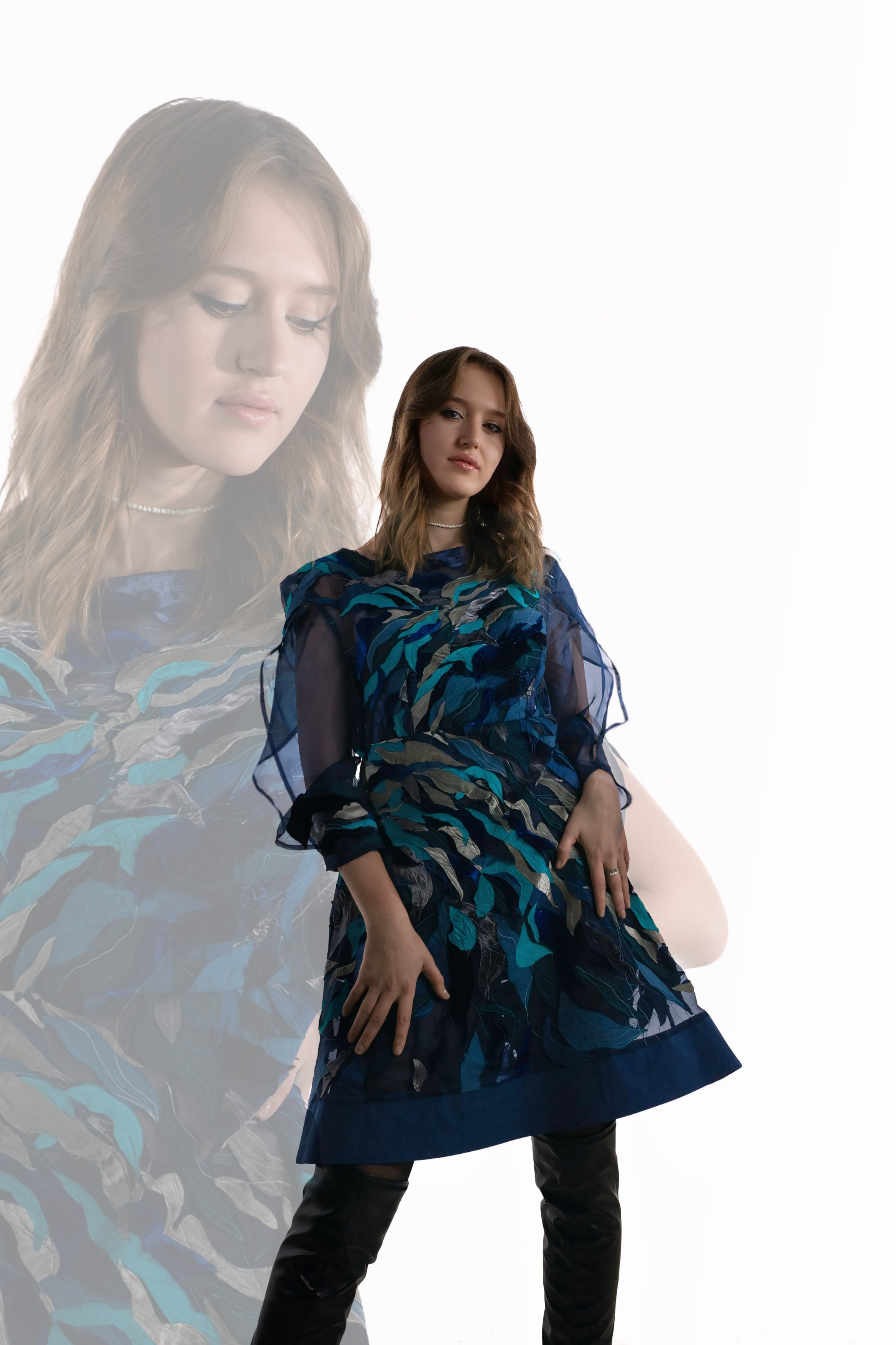 Съёмка дизайнерского платья. Женский фотограф Омск, Екатерина Петрова