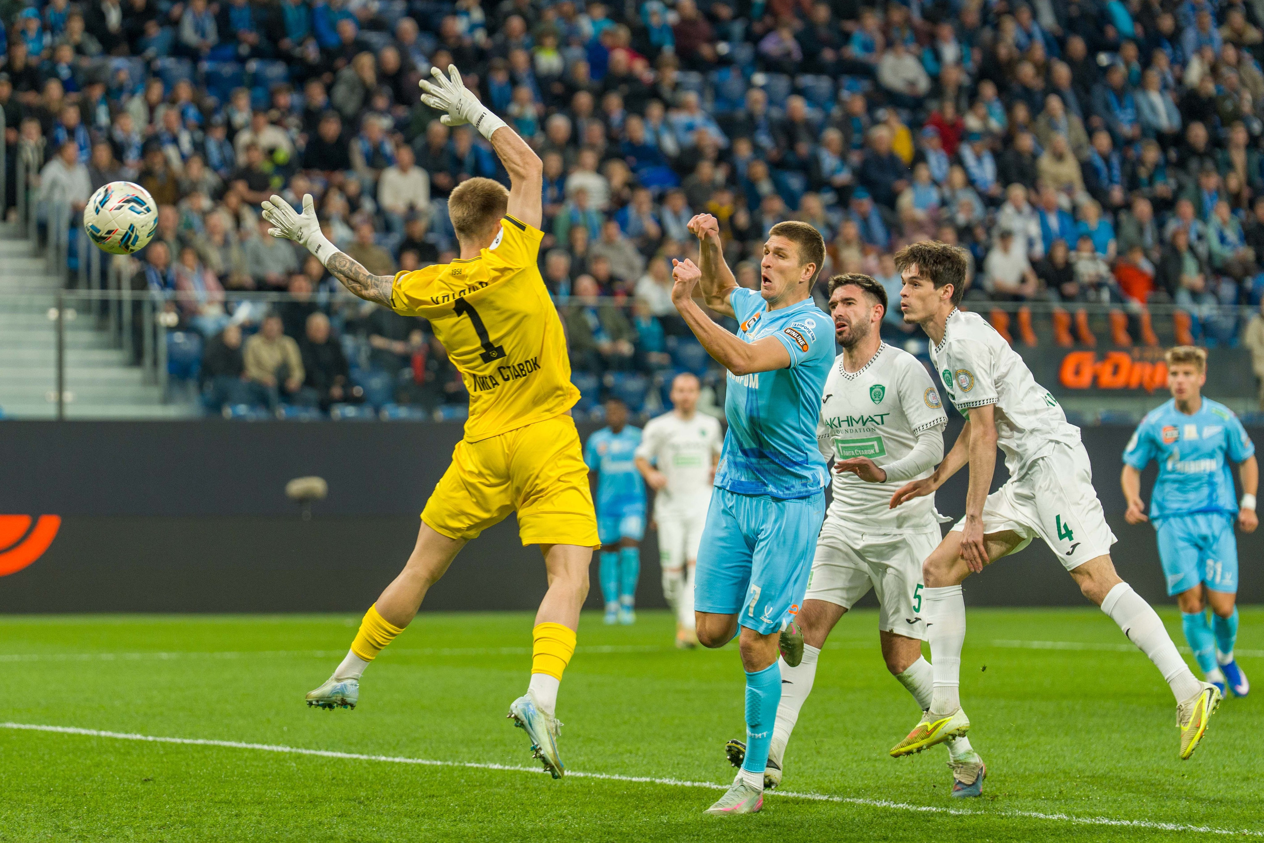 Zenit 2–0 Akhmat | RPL Round 27 at Gazprom Arena — match photography by Anton Hauff. Sports Photographer in Saint Petersburg | Anton Hauff