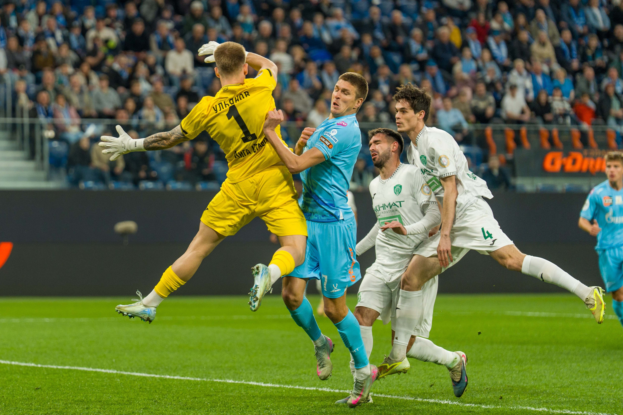 Zenit 2–0 Akhmat | RPL Round 27 at Gazprom Arena — match photography by Anton Hauff. Sports Photographer in Saint Petersburg | Anton Hauff