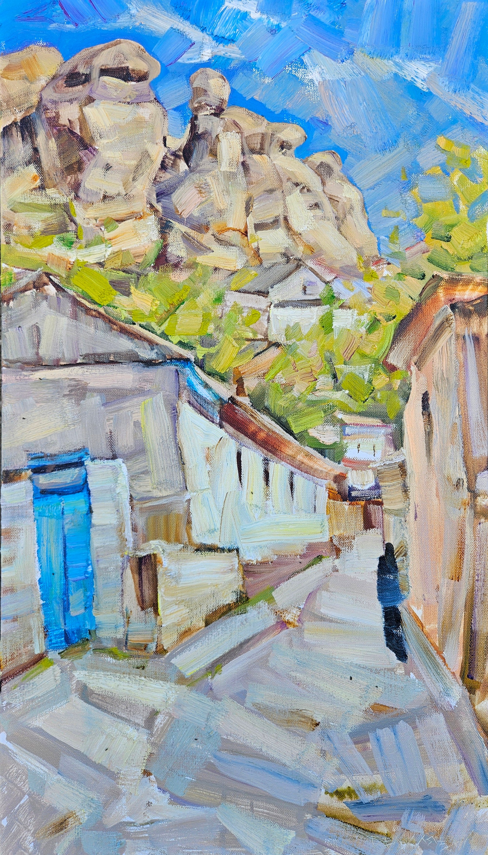 "Улочка в Бахчисарае". 2025. Холст, масло. 70х40. Цена: 20000₽