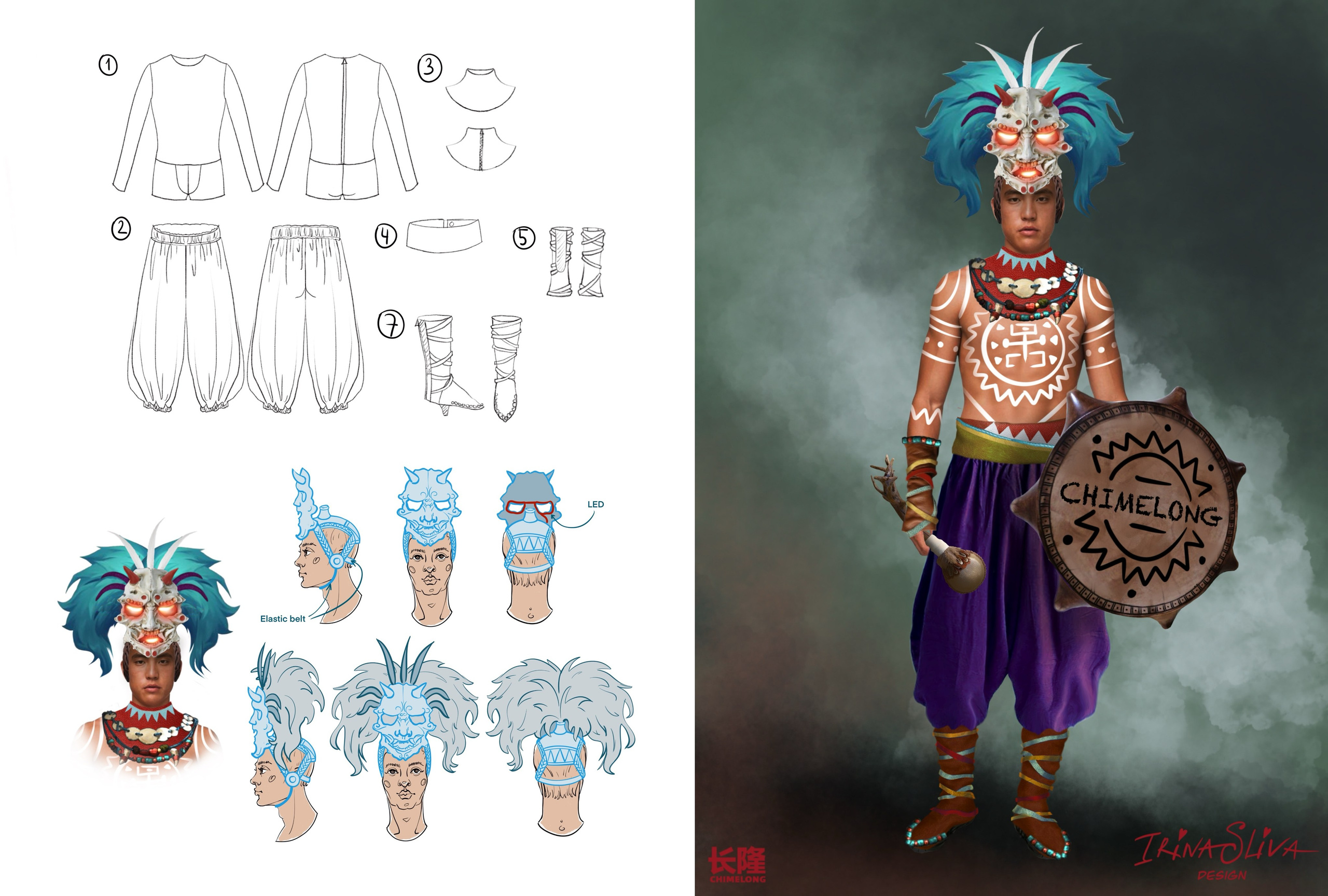 PARADES. Costume Design for Theme Parks & Live Performances | Character & Parade & Stage Costumes | 2D & 3D Costume Illustrations