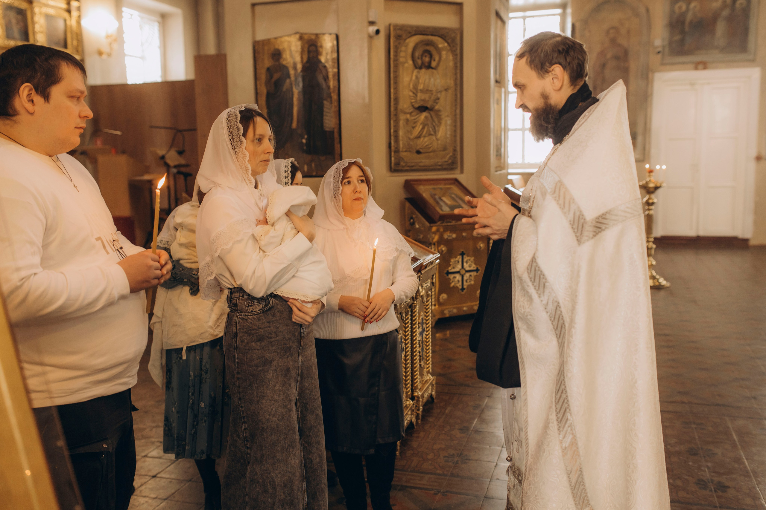 Таинство крещения Таисии. Фотограф Юлия Хакимова / Казань/ Чистополь