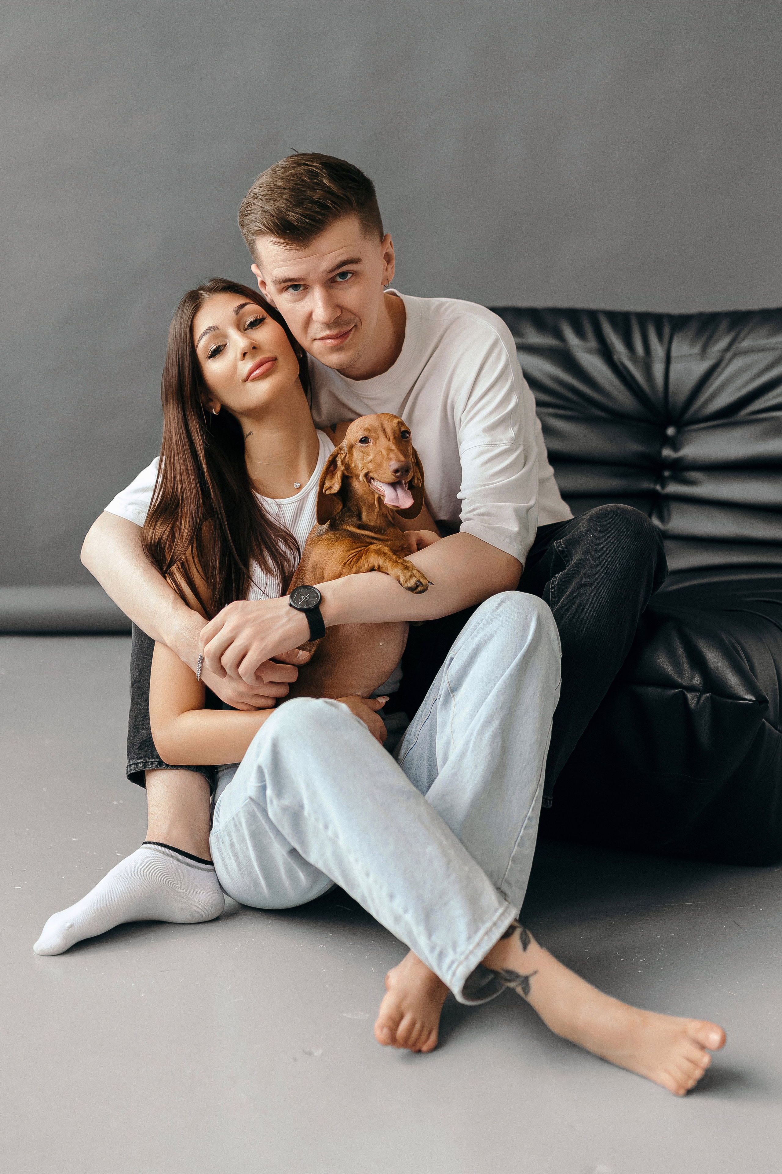 Анна и Валентин + Чапа. Портретный и семейный фотограф в Минске