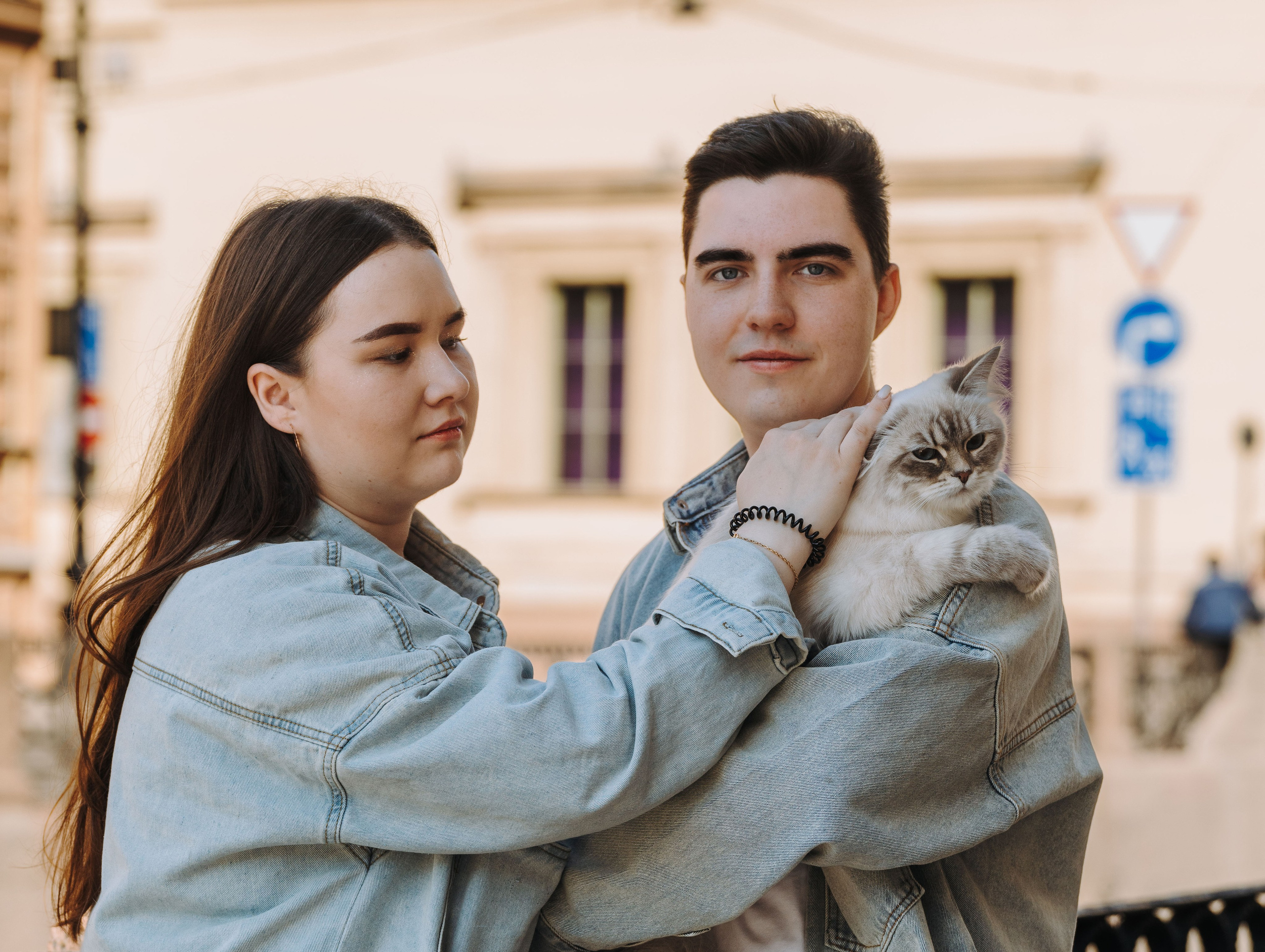 Сильвия, Полина и Никита. Фотограф анималист в Спб недорого Олеся Майорова