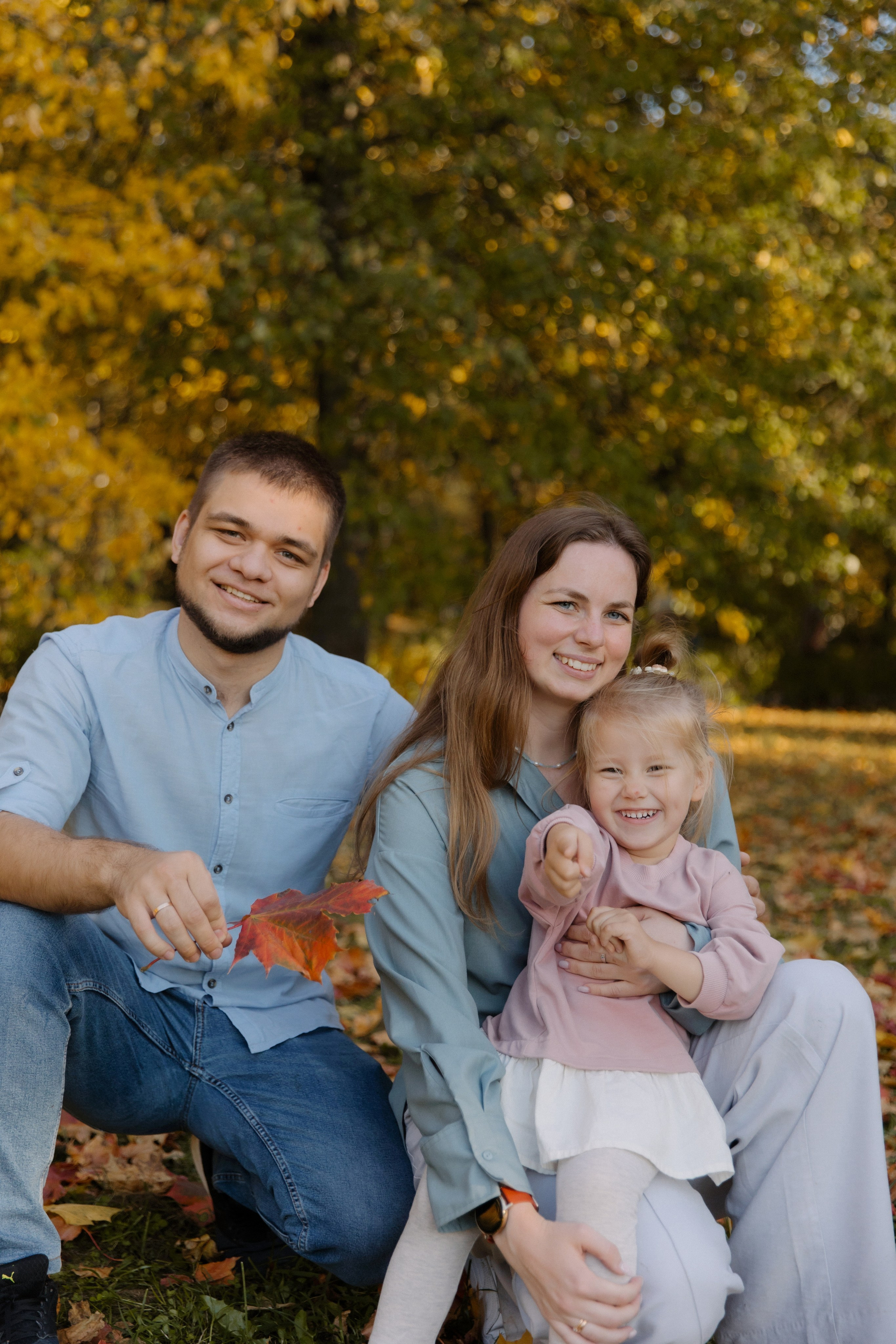 Прогулка Василисы с родителями, дядей и тетей. Семейный и свадебный фотограф в Москве и Зеленограде Пилипенко Юлия