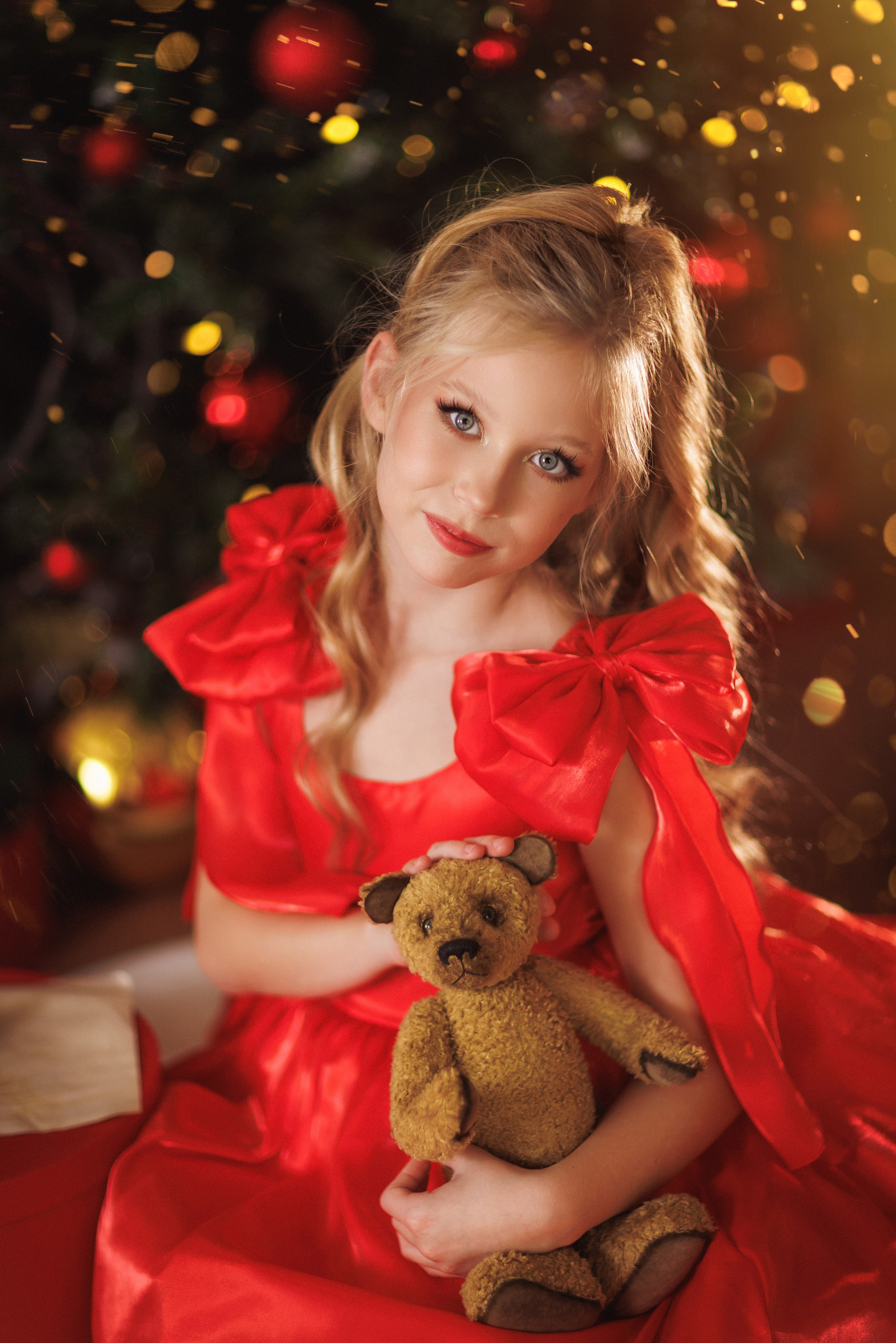 Сказочная новогодняя фотосессия с Сантой, в фотостудии в города Краснодара. Семейный и детский фотограф в Краснодаре Анна Трашкова