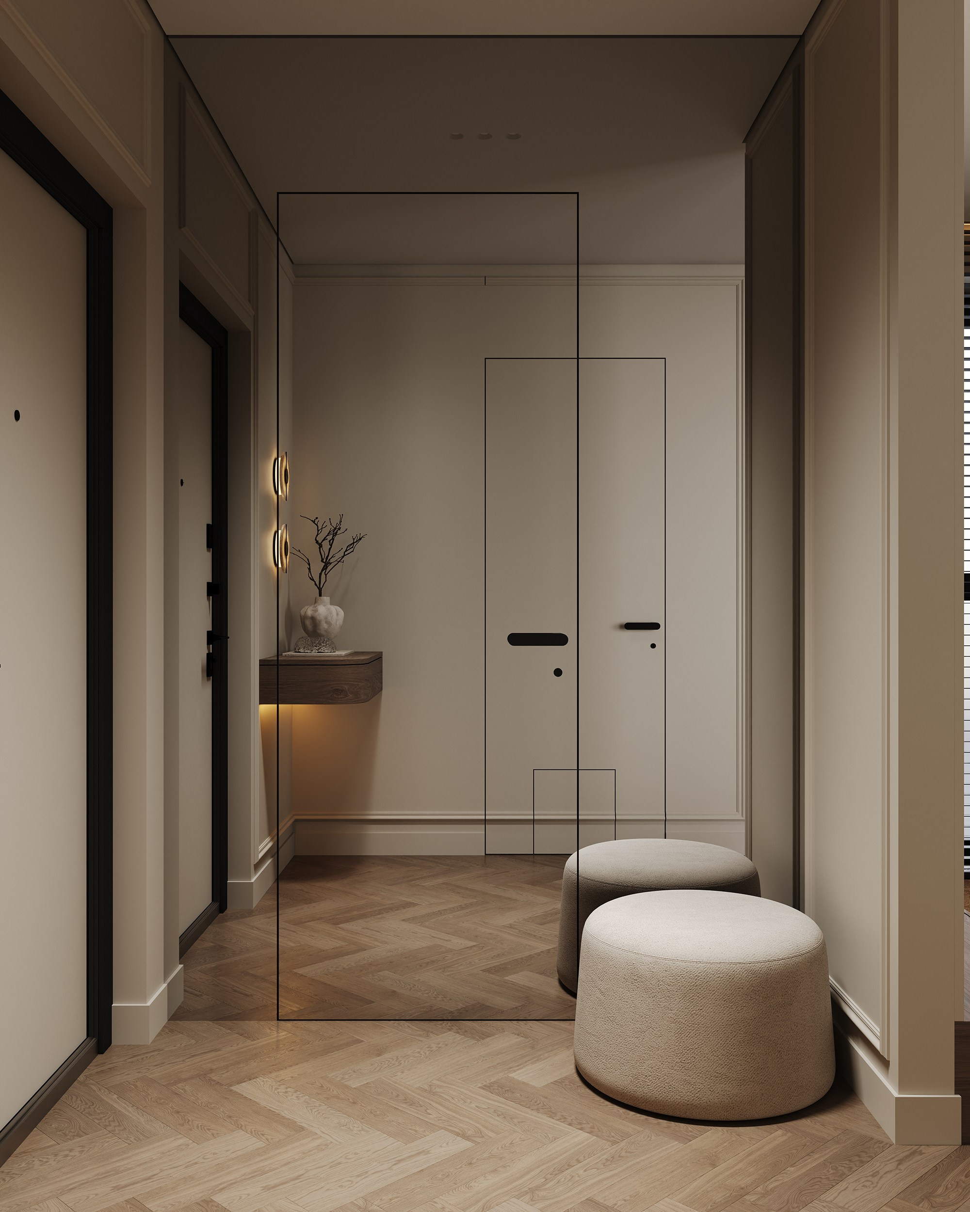 Кухня-гостиная «Одинарка». 3D визуализация интерьера Надежда Соколова