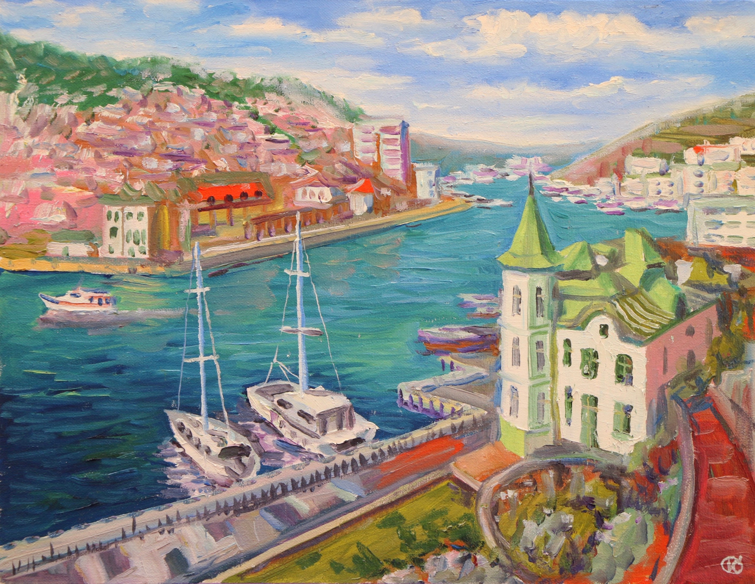 Крымский пейзаж. Продажа картин маслом на холсте в г. Ялта