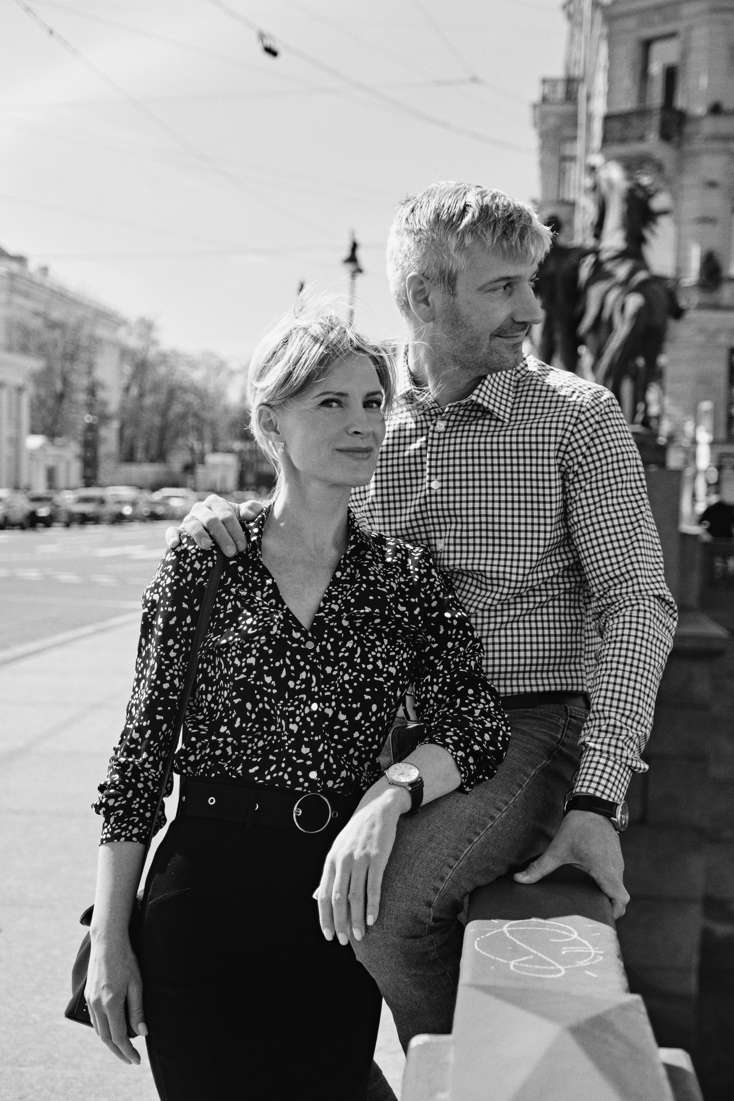 Парная фотосессия на улице в Санкт-Петербурге