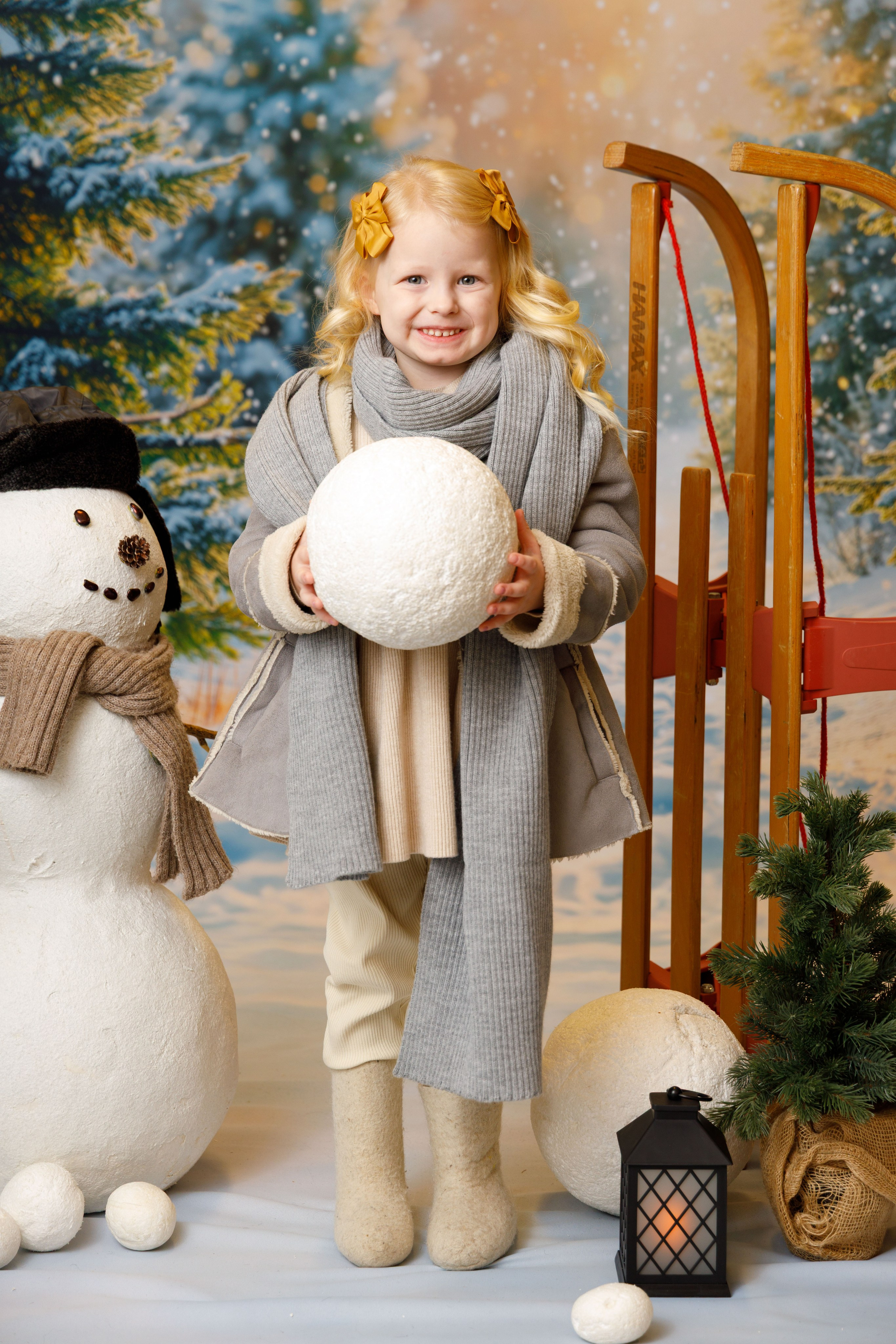 Зимний лес. Детская фотостудия Москва