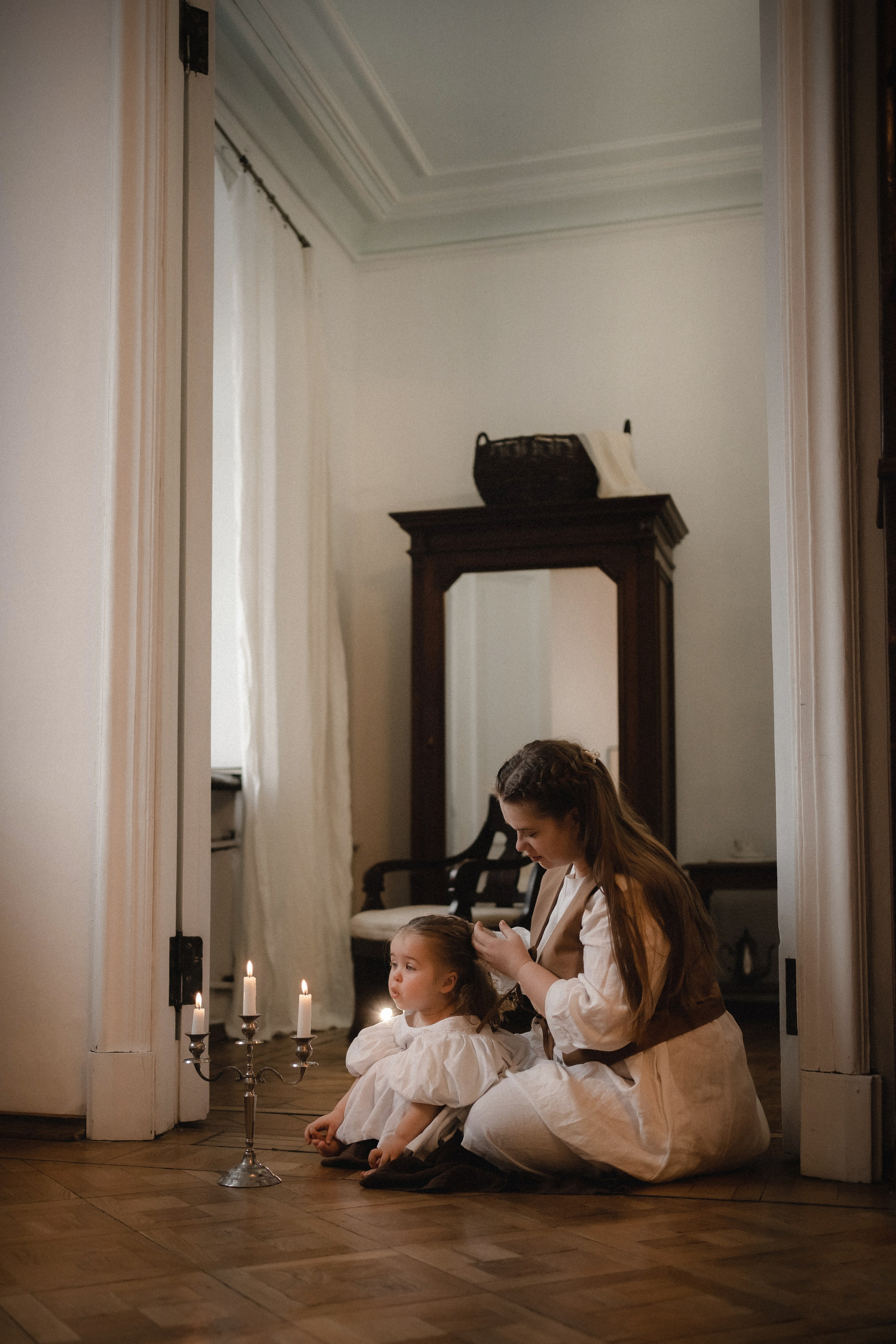 Винтажная фотосессия с дочкой. Семейный фотограф в Москве и в Домодедово Екатерина Патракова