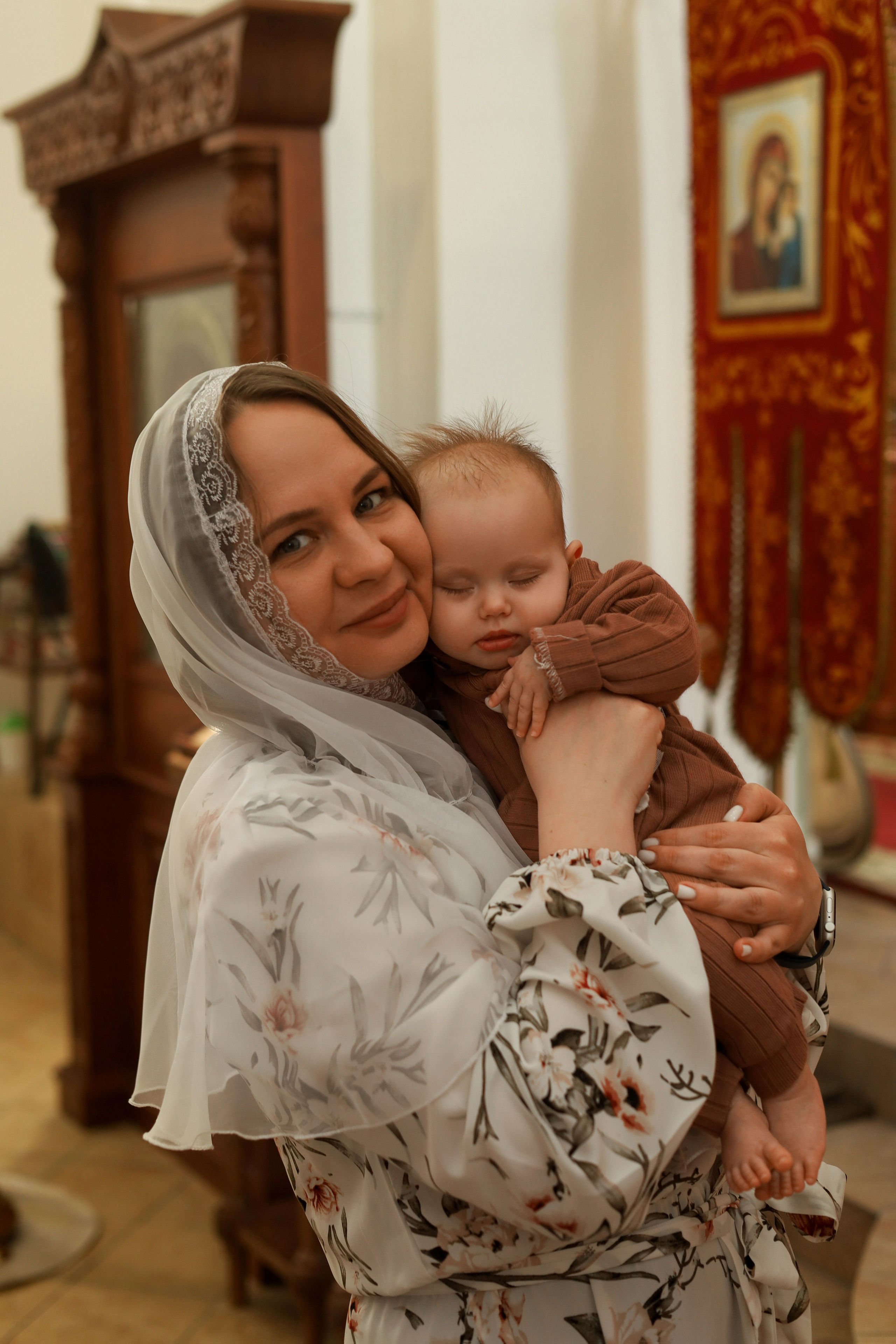 Таинство крещения. Фотограф новорожденных Саратов