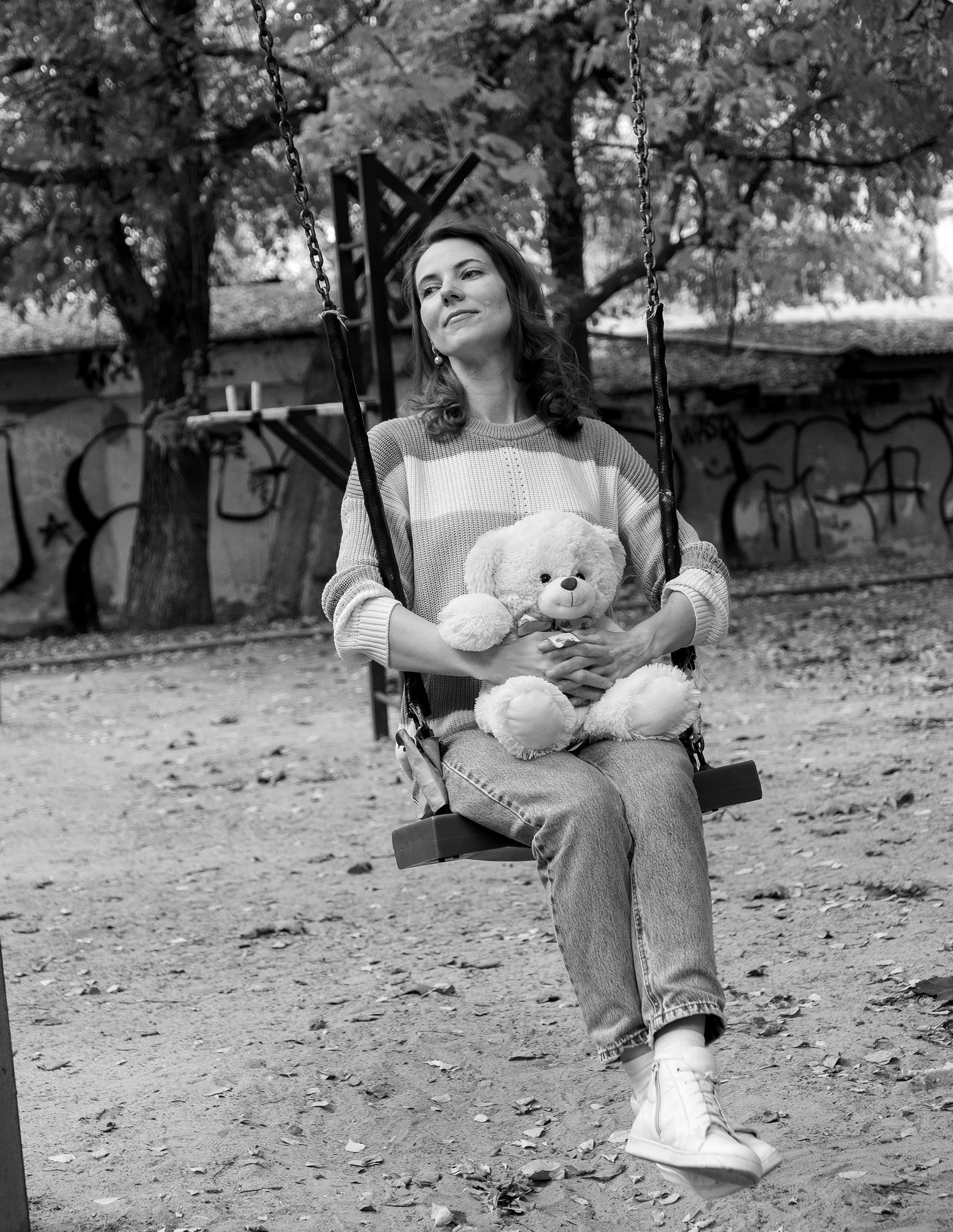 Фотосессия с игрушкой. Плюшевый медведь. Женская фотосессия, прогулка по городу.Фотосессия в Москве