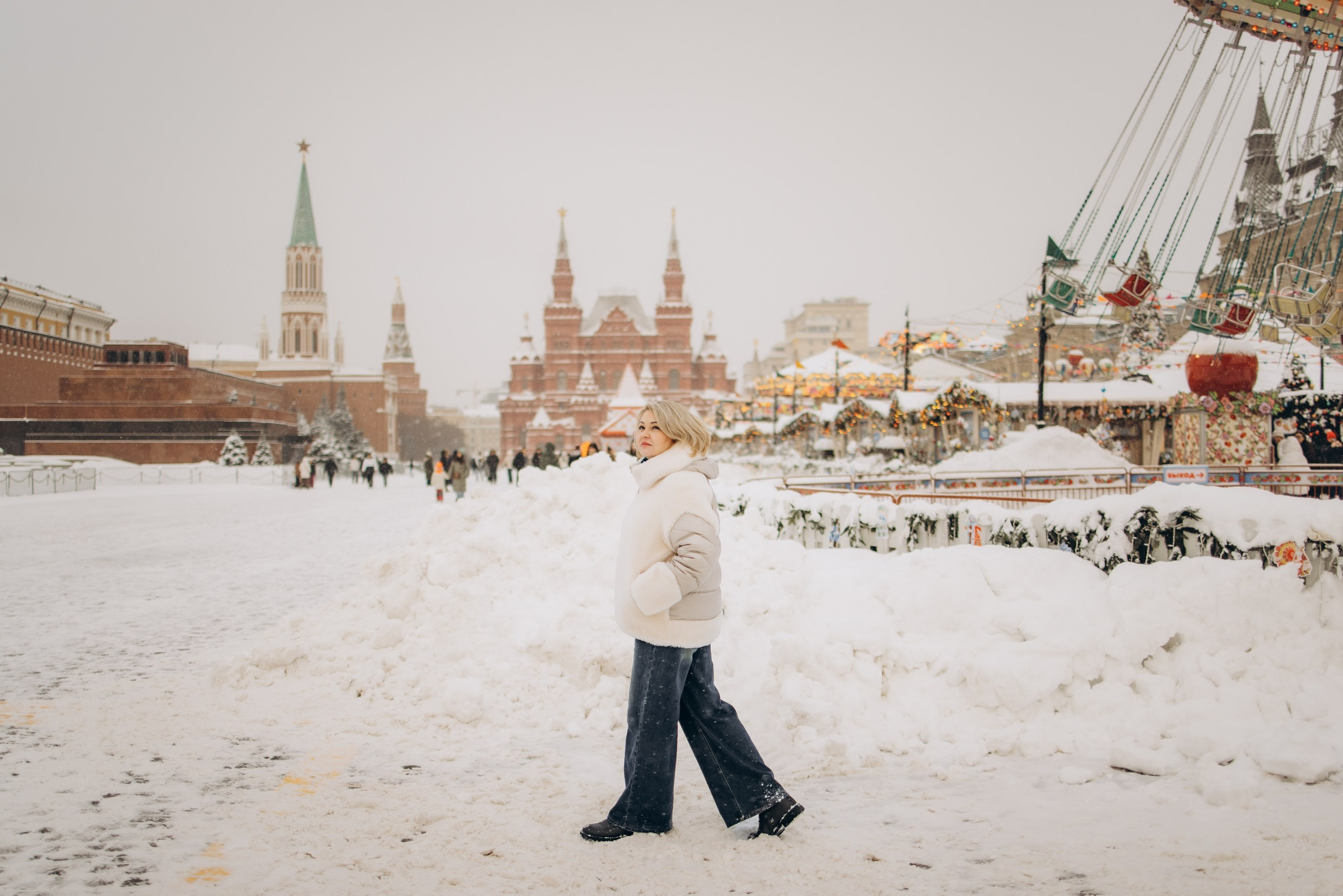 Прогулка по Новогодней Красной Площади. Семейные фотограф в Одинцово и Москве. Диана Сусоева