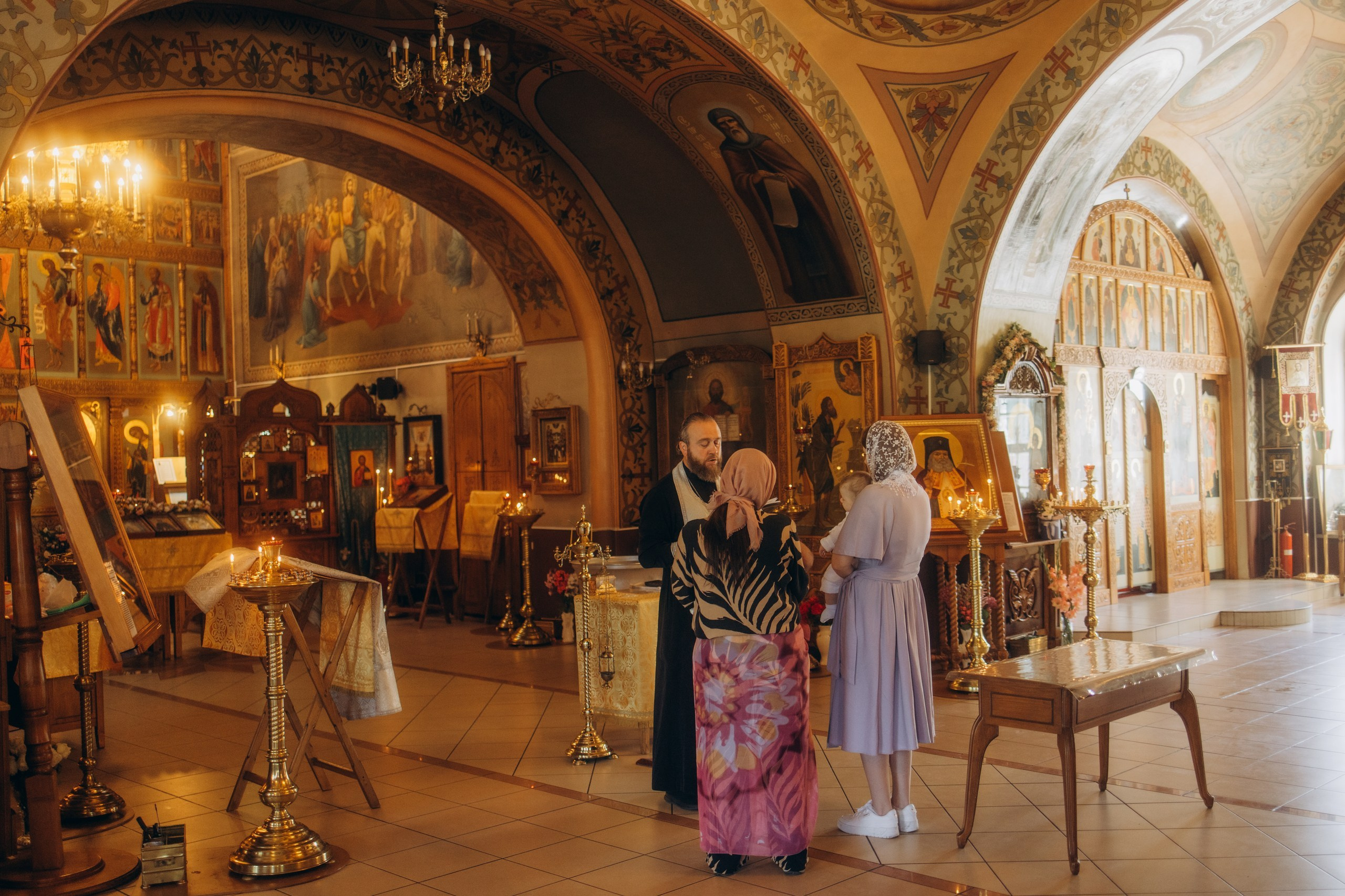 Крещение Арсения (Звенигород). Семейные фотограф в Одинцово и Москве. Диана Сусоева